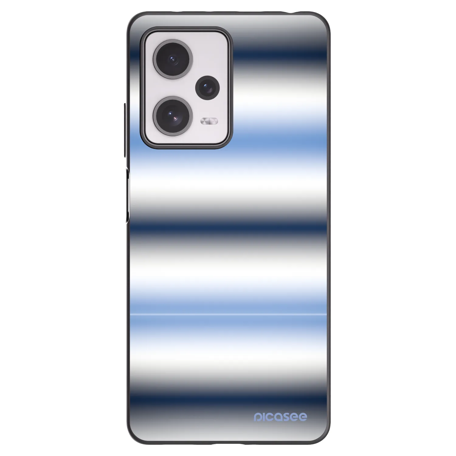 Picasee silikonowe czarne etui na Xiaomi Redmi Note 12 Pro+ 5G - Static Lines