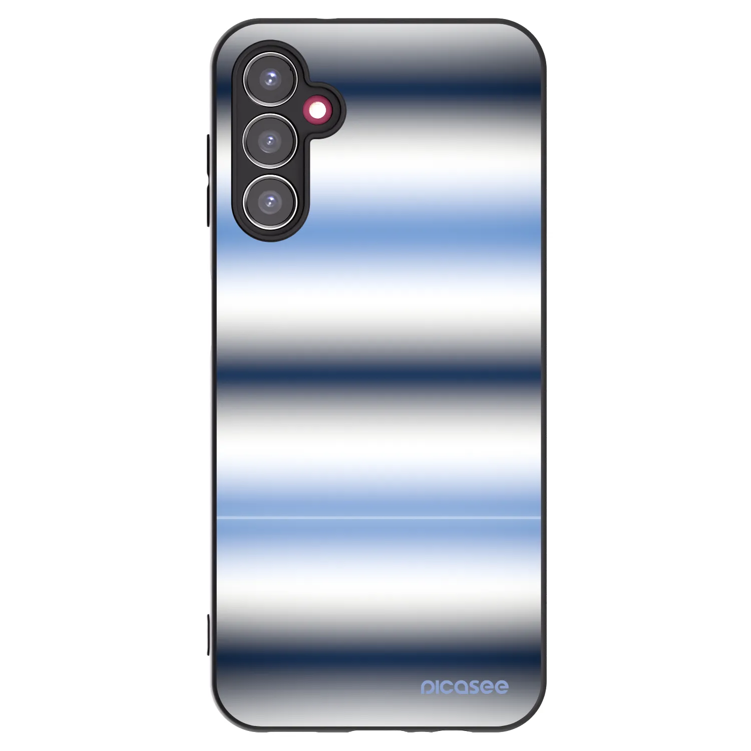 Picasee silikonowe czarne etui na Samsung Galaxy A14 5G A146P - Static Lines