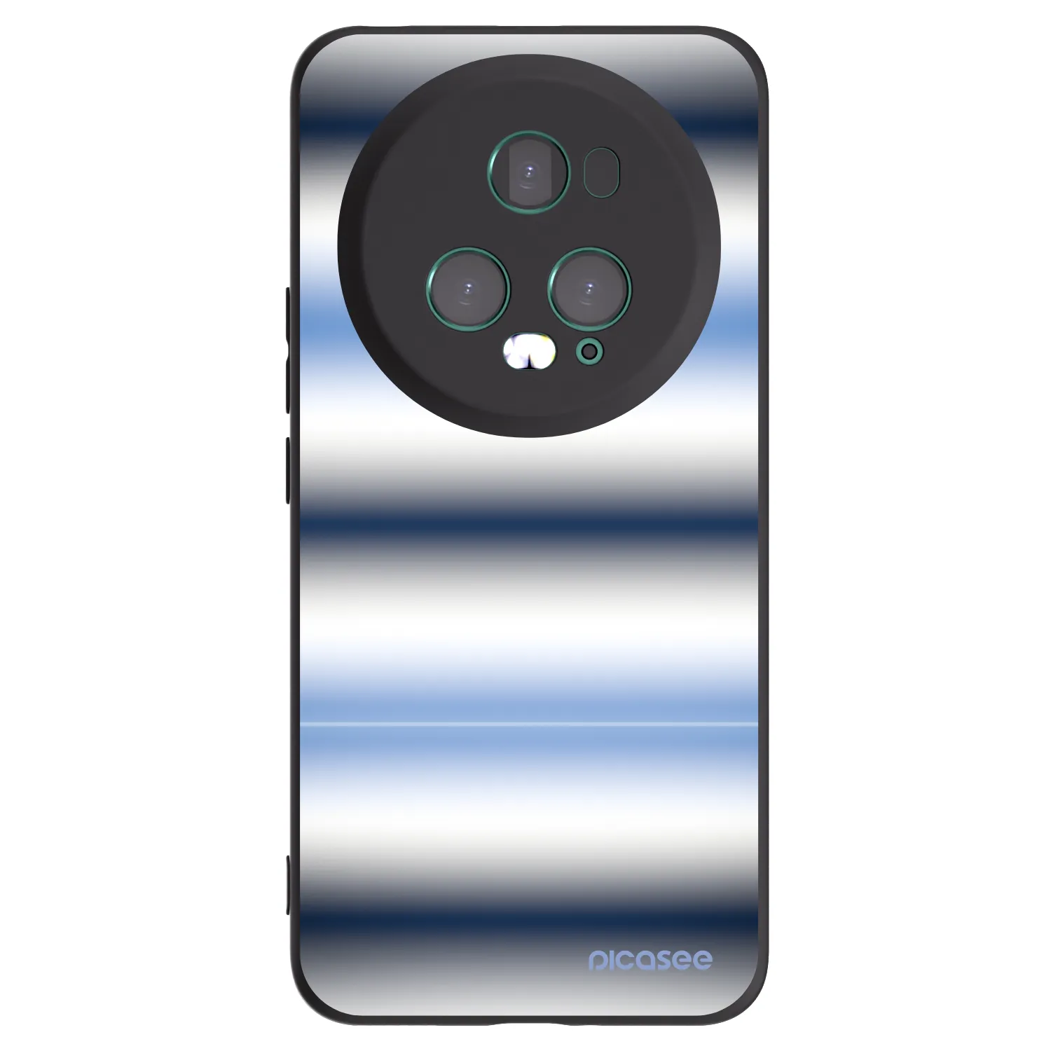 Picasee silikonowe czarne etui na Honor Magic5 Pro - Static Lines