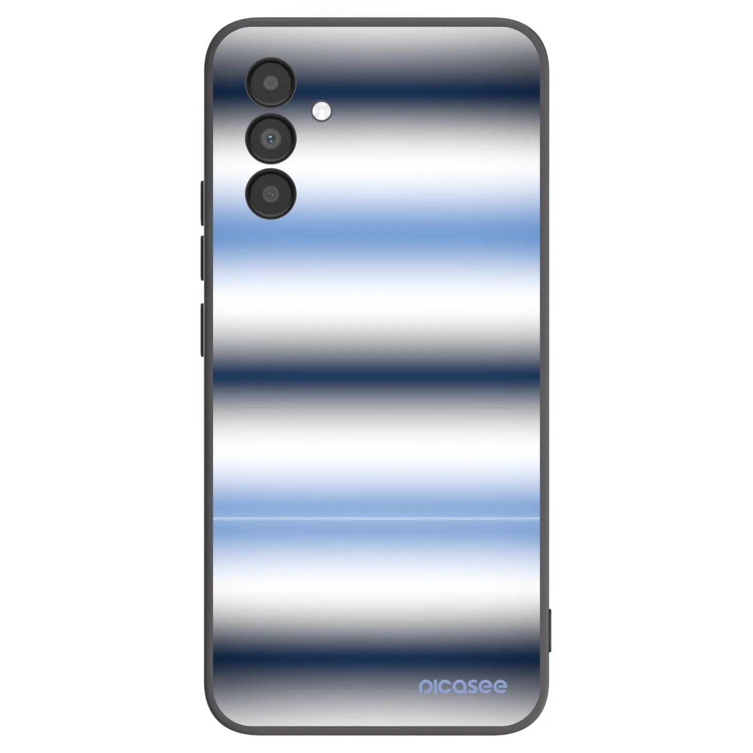 Picasee silikonowe czarne etui na Samsung Galaxy A04s A047F - Static Lines