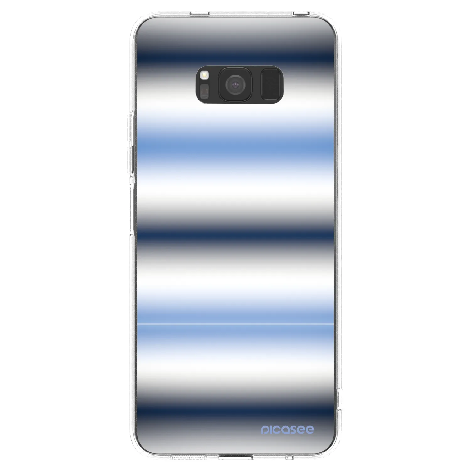 Picasee silikonowe przeźroczyste etui na Samsung Galaxy S8 G950F - Static Lines