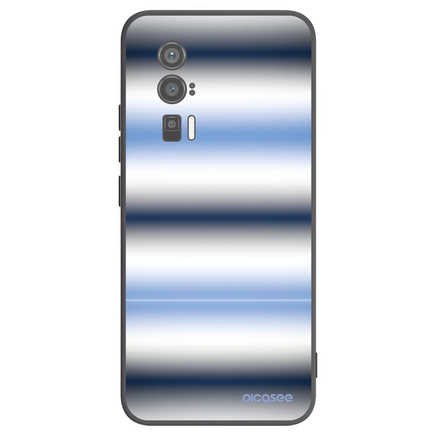 Picasee silikonowe czarne etui na Xiaomi Poco F5 Pro 5G - Static Lines