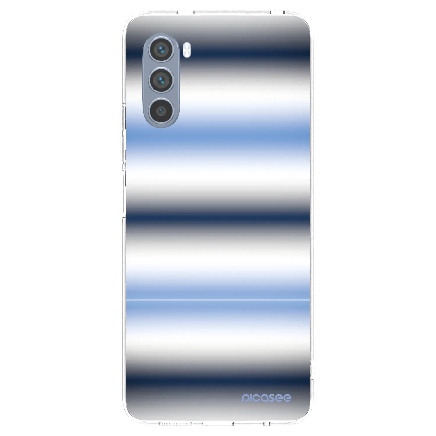 Picasee silikonowe przeźroczyste etui na Motorola Moto G62 - Static Lines