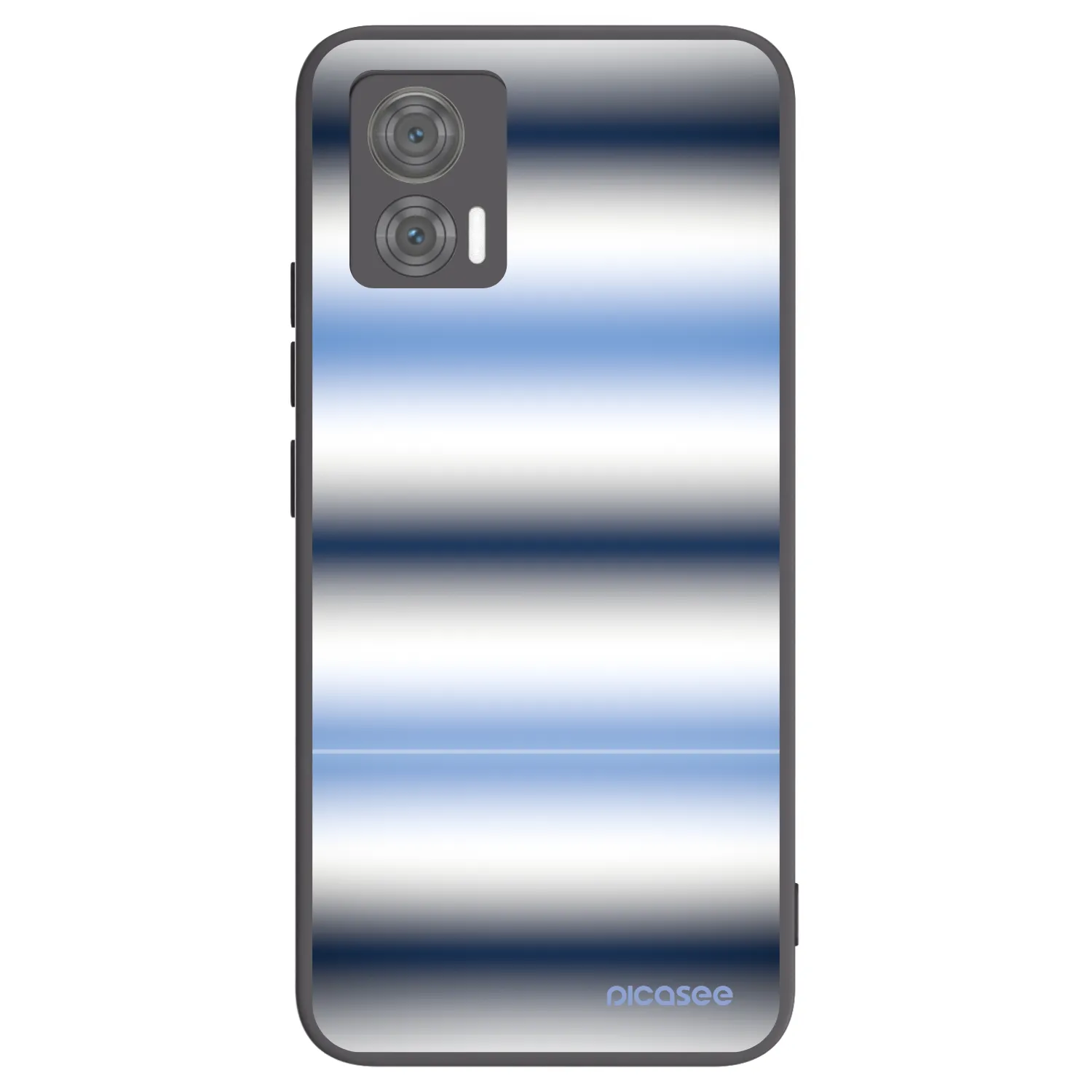 Picasee silikonowe czarne etui na Motorola Edge 30 Neo - Static Lines
