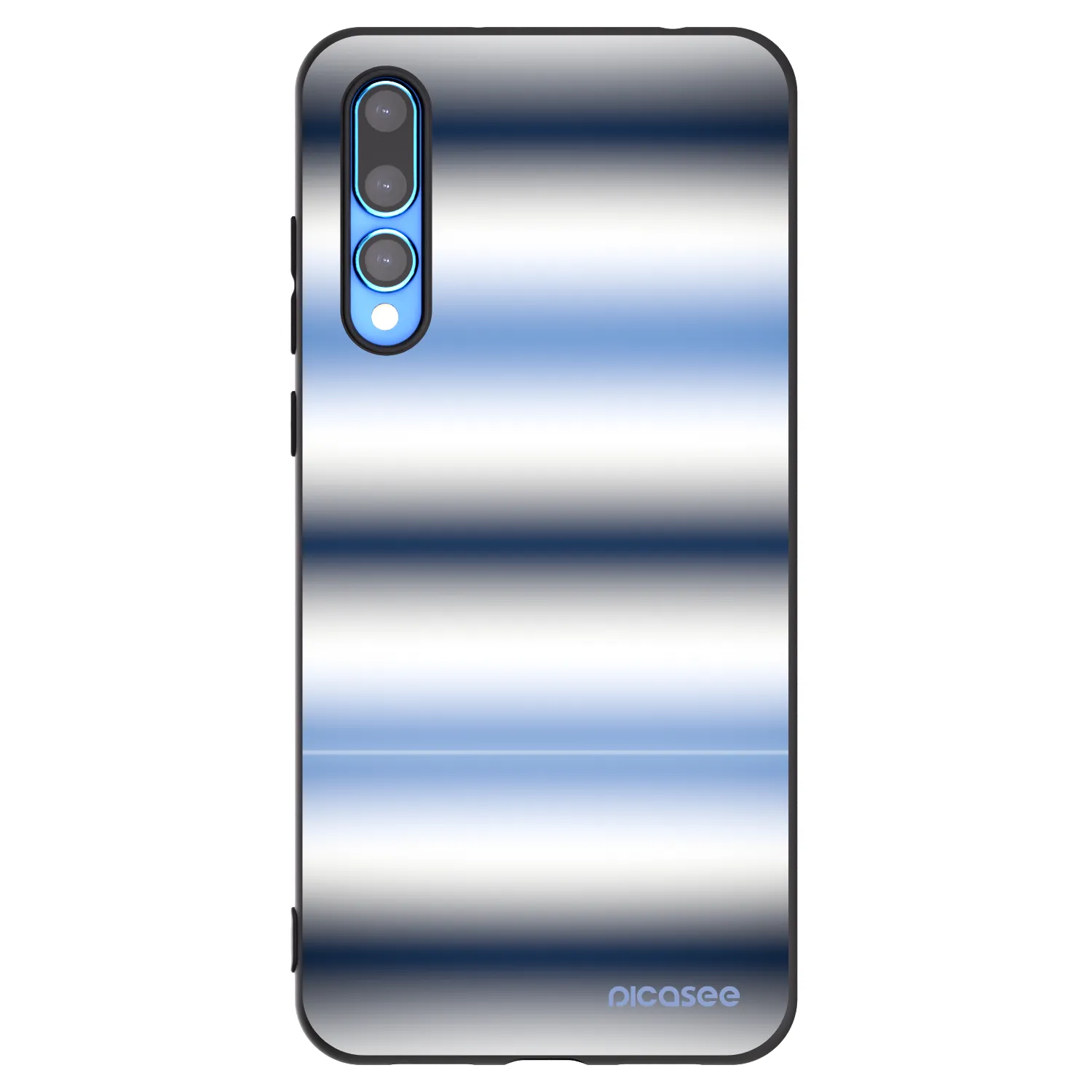 Picasee silikonowe czarne etui na Huawei P20 Pro - Static Lines