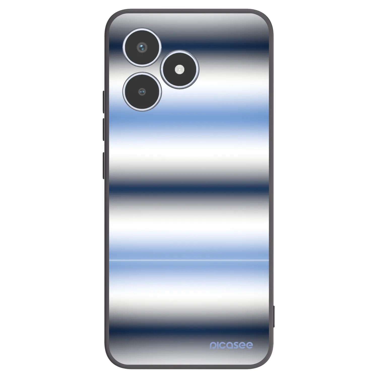 Picasee silikonowe czarne etui na Realme C53 - Static Lines