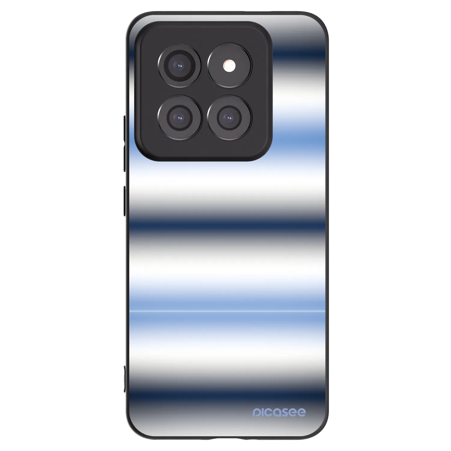 Picasee silikonowe czarne etui na Xiaomi 14 Pro - Static Lines