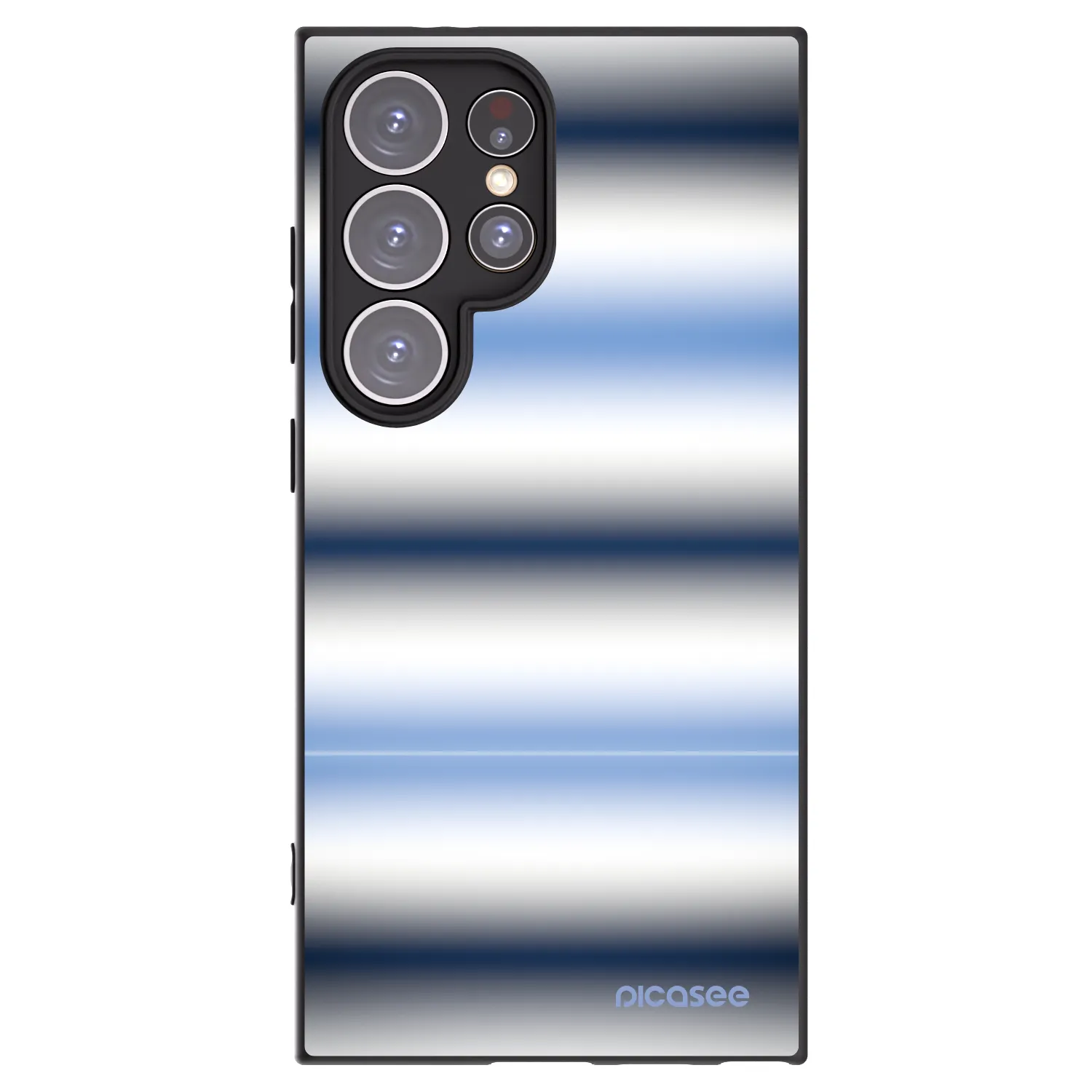 Picasee silikonowe czarne etui na Samsung Galaxy S24 Ultra S928B 5G - Static Lines