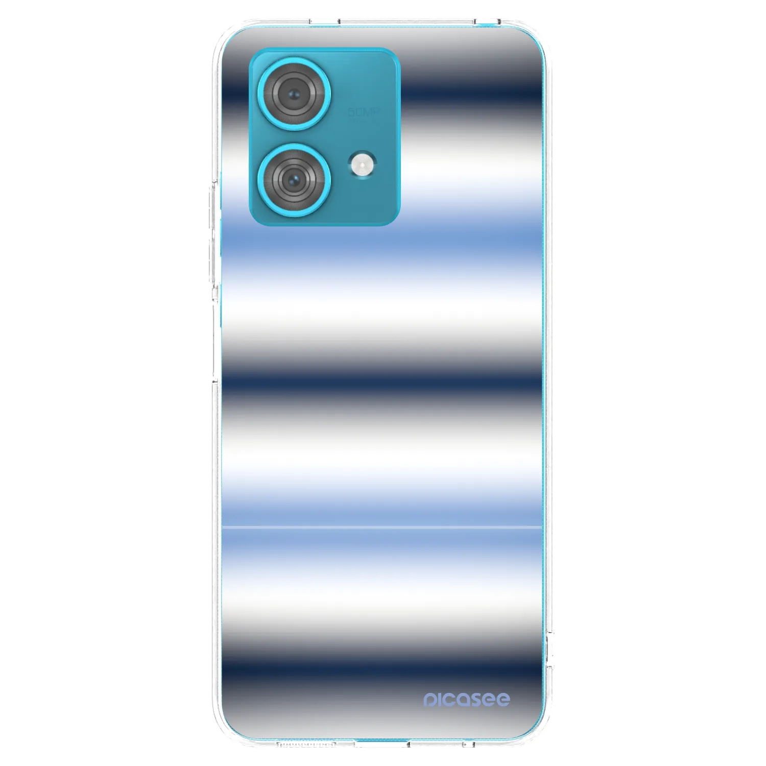 Picasee silikonowe przeźroczyste etui na Motorola Edge 40 Neo - Static Lines