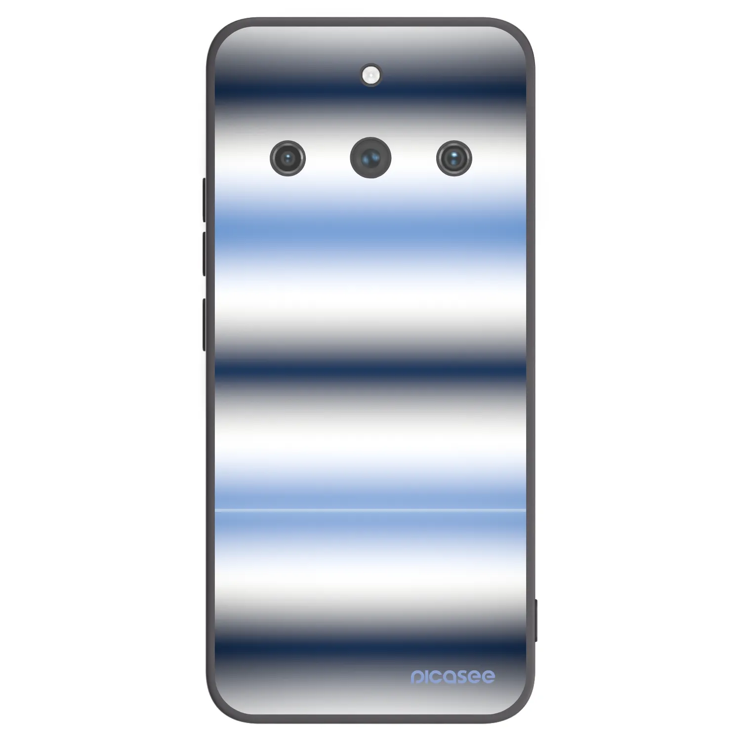 Picasee silikonowe czarne etui na Realme 11 Pro+ - Static Lines