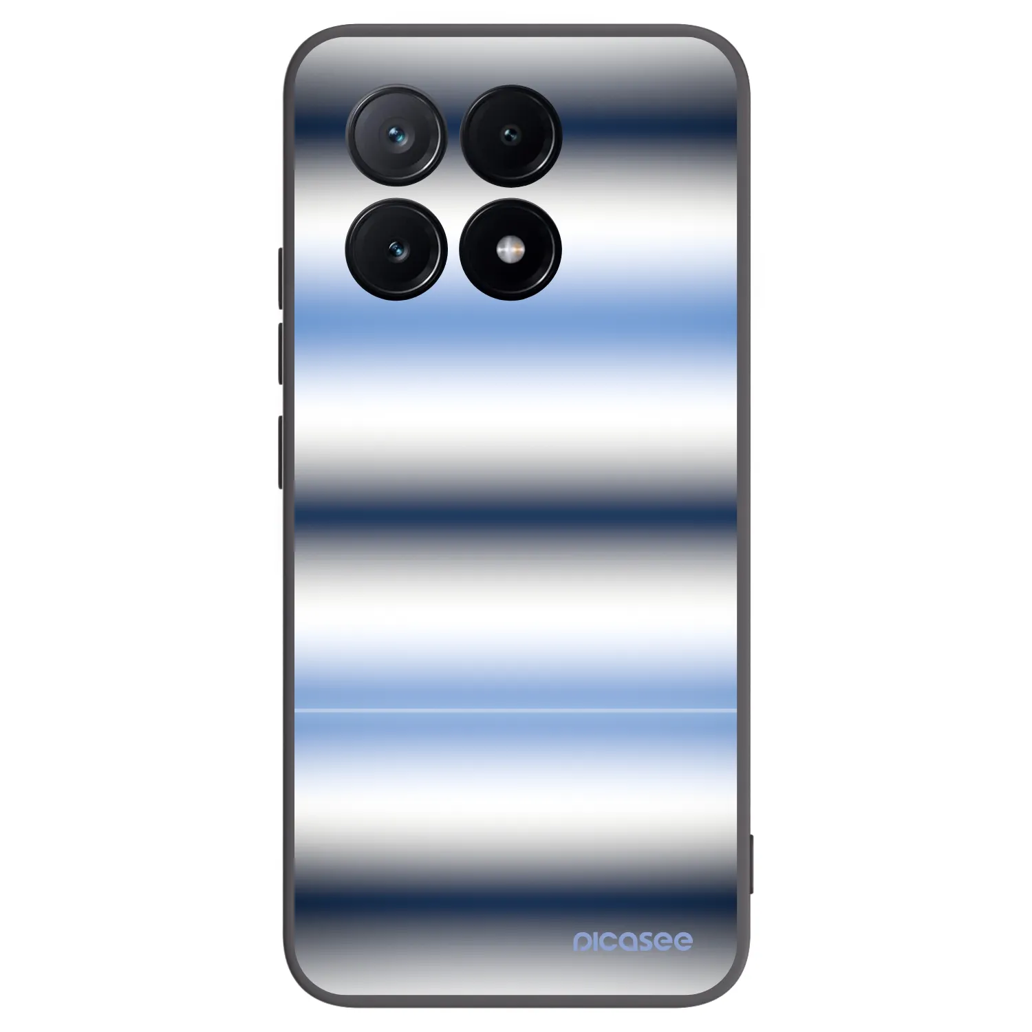 Picasee silikonowe czarne etui na Xiaomi Poco X6 Pro - Static Lines