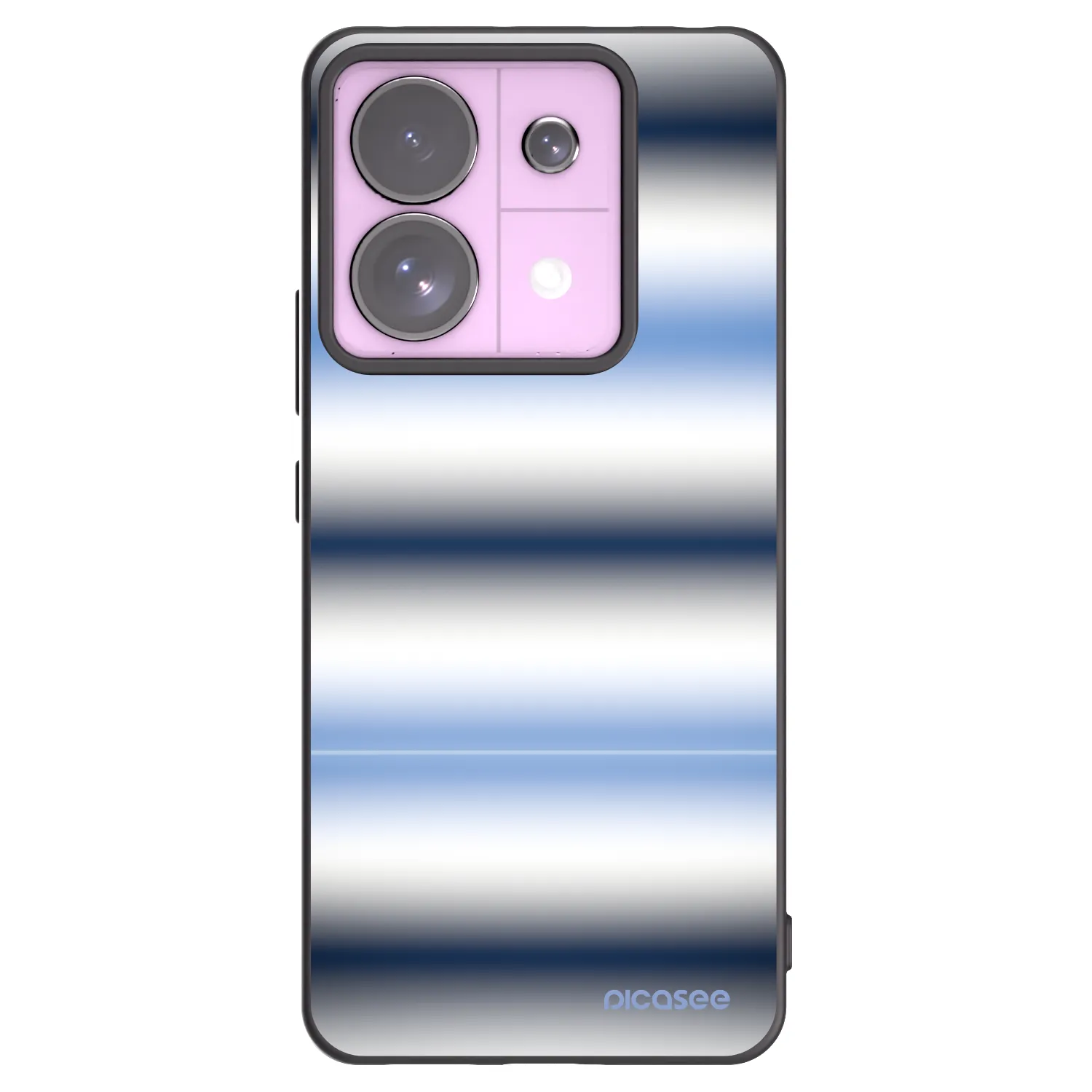 Picasee silikonowe czarne etui na Xiaomi Redmi Note 13 Pro 5G - Static Lines