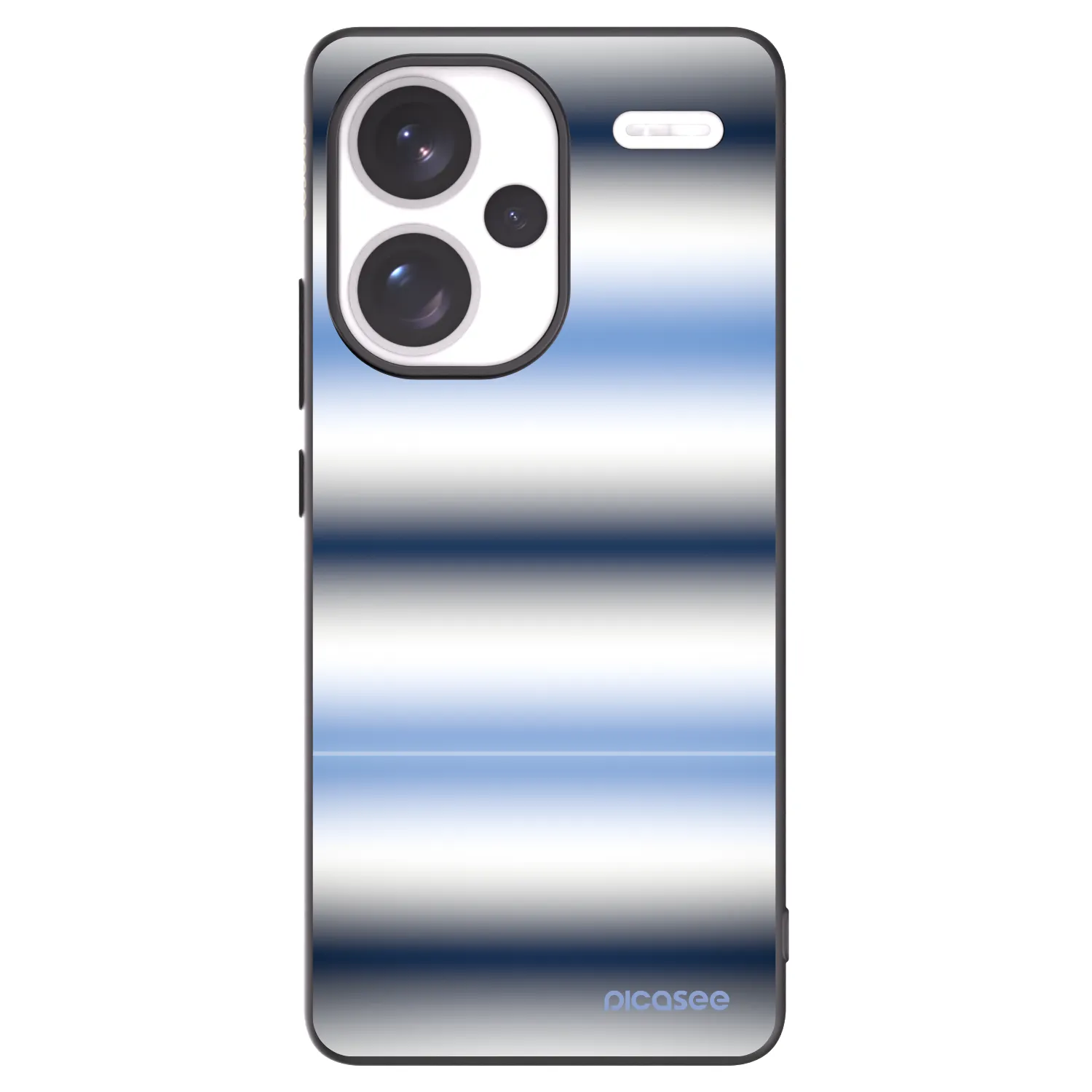 Picasee silikonowe czarne etui na Xiaomi Redmi Note 13 Pro+ 5G - Static Lines