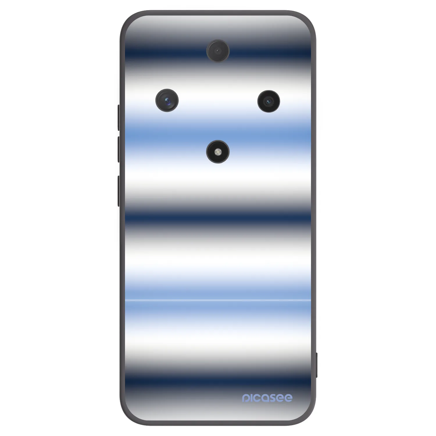 Picasee silikonowe czarne etui na Honor Magic6 Lite 5G - Static Lines