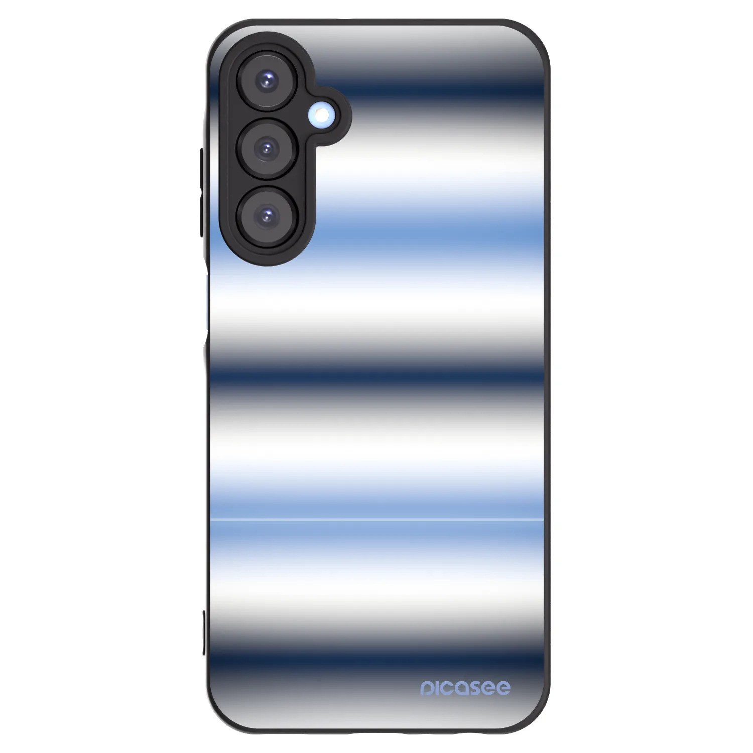 Picasee silikonowe czarne etui na Samsung Galaxy A25 A256B 5G - Static Lines