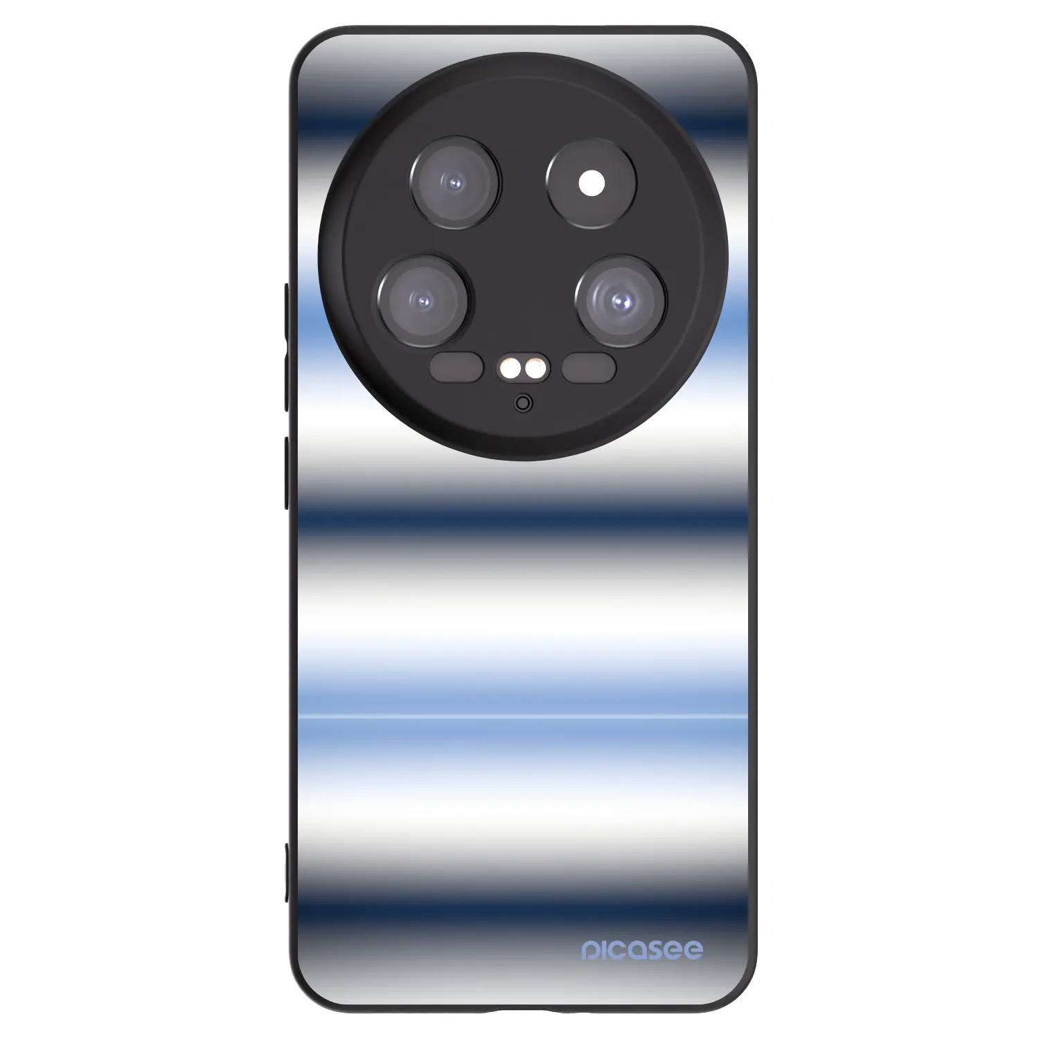 Picasee silikonowe czarne etui na Xiaomi 14 Ultra - Static Lines