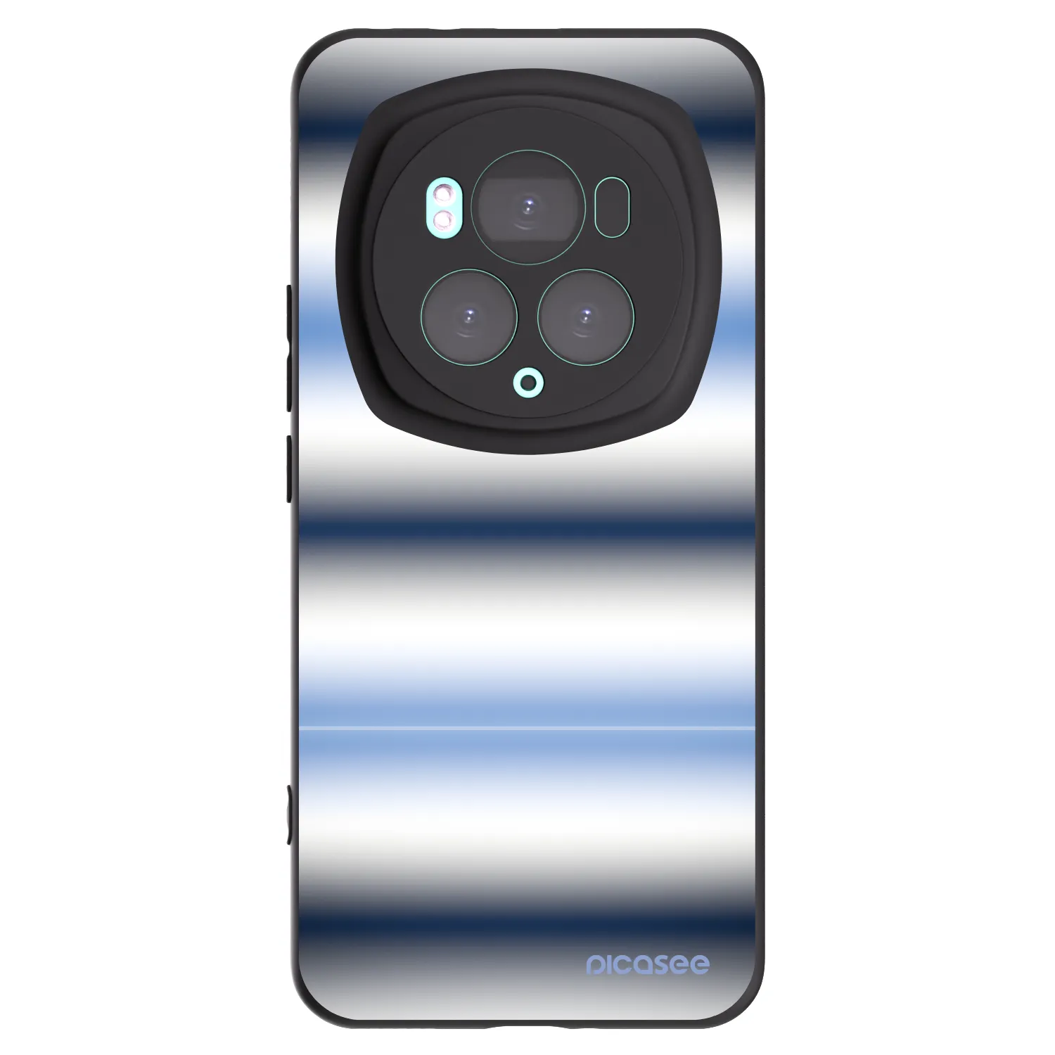 Picasee silikonowe czarne etui na Honor Magic6 Pro - Static Lines
