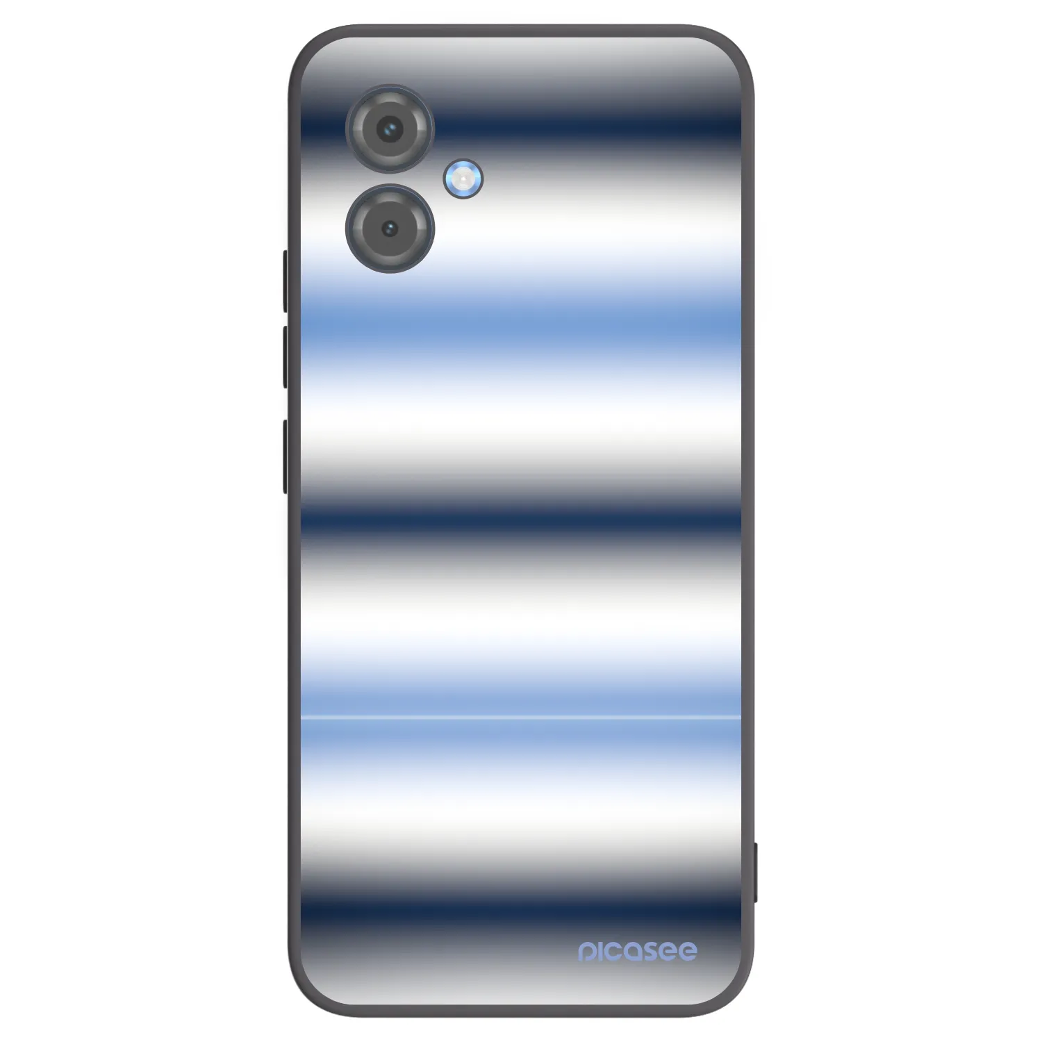 Picasee silikonowe czarne etui na Motorola Moto G14 - Static Lines