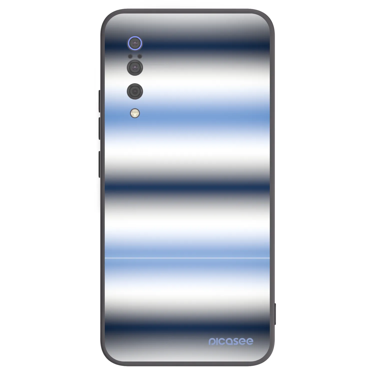 Picasee silikonowe czarne etui na Xiaomi Mi 9 - Static Lines