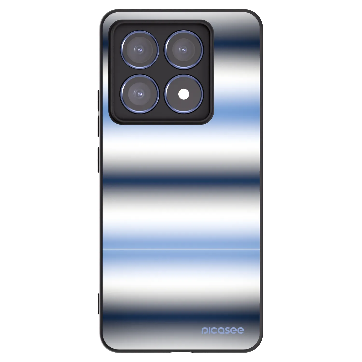Picasee silikonowe czarne etui na Xiaomi 14T Pro - Static Lines