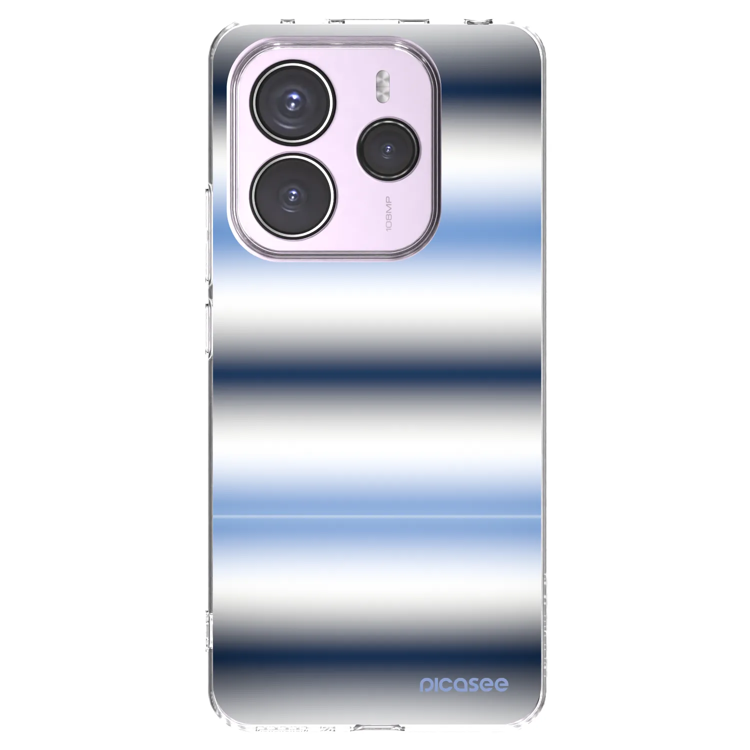 Picasee silikonowe przeźroczyste etui na Xiaomi Redmi Note 14 5G - Static Lines