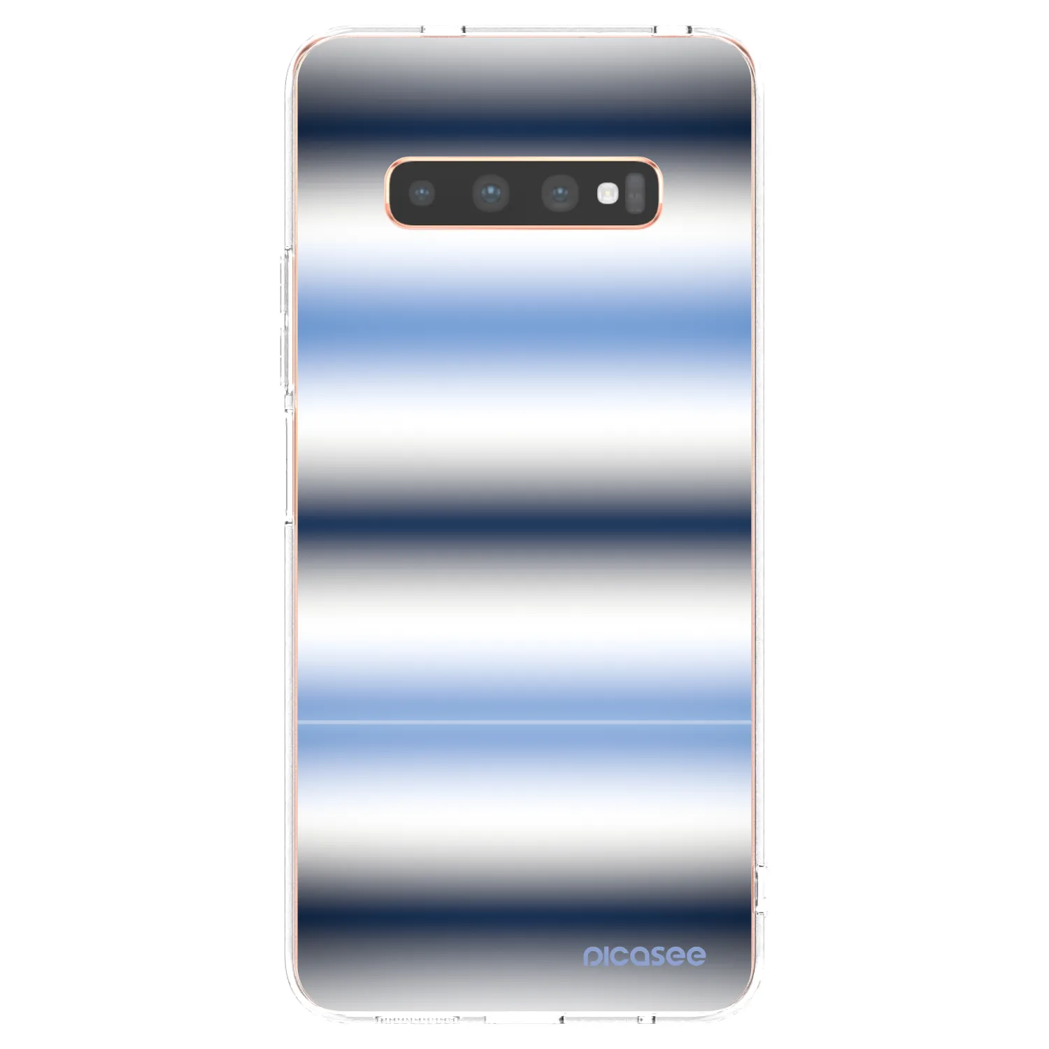 Picasee silikonowe przeźroczyste etui na Samsung Galaxy S10 Plus G975 - Static Lines