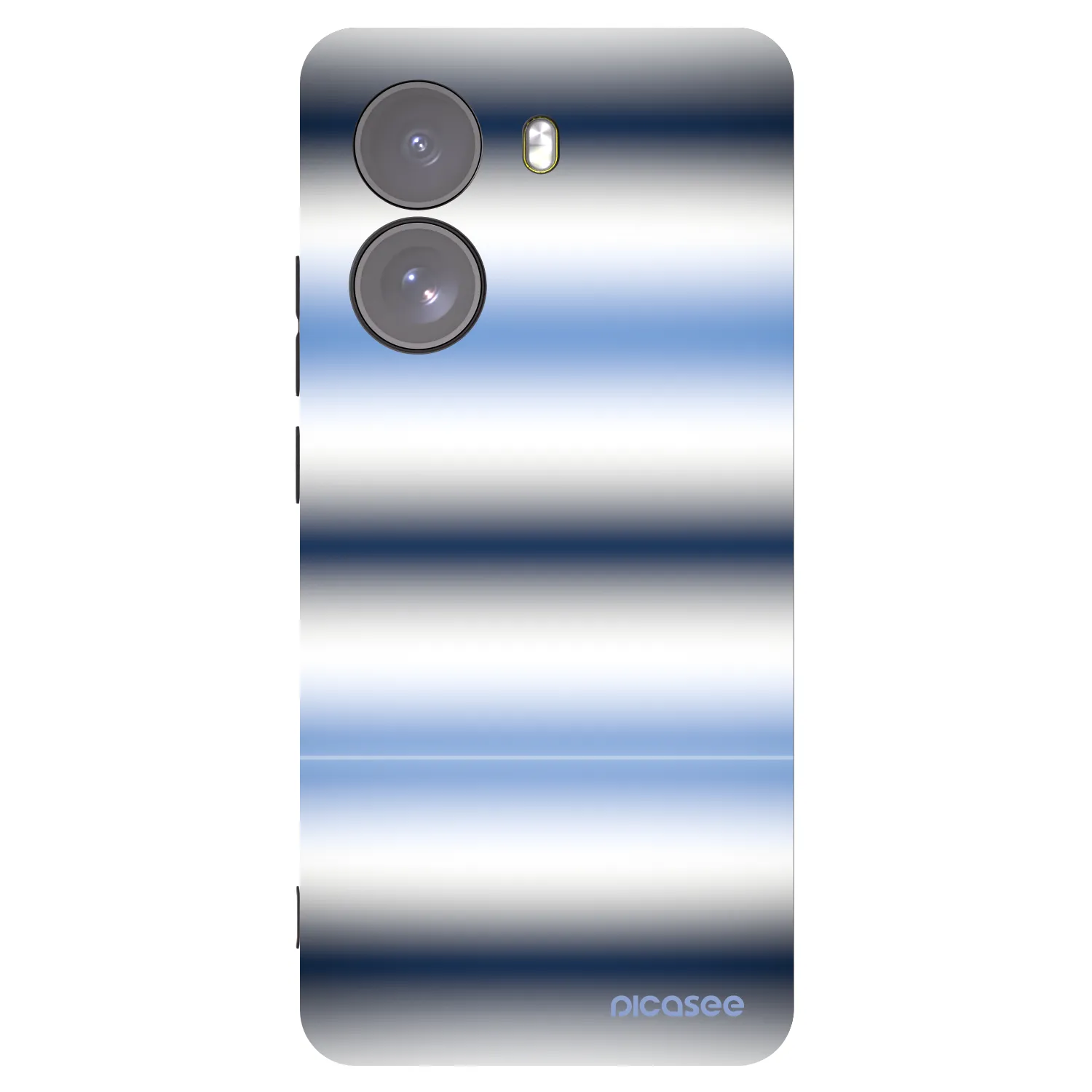Picasee silikonowe czarne etui na Xiaomi Poco X7 - Static Lines