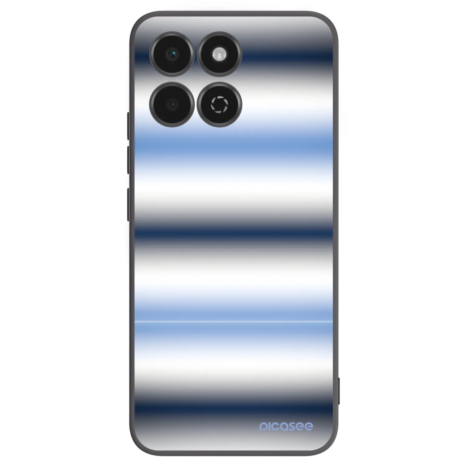 Picasee silikonowe czarne etui na Honor 200 Smart 5G - Static Lines