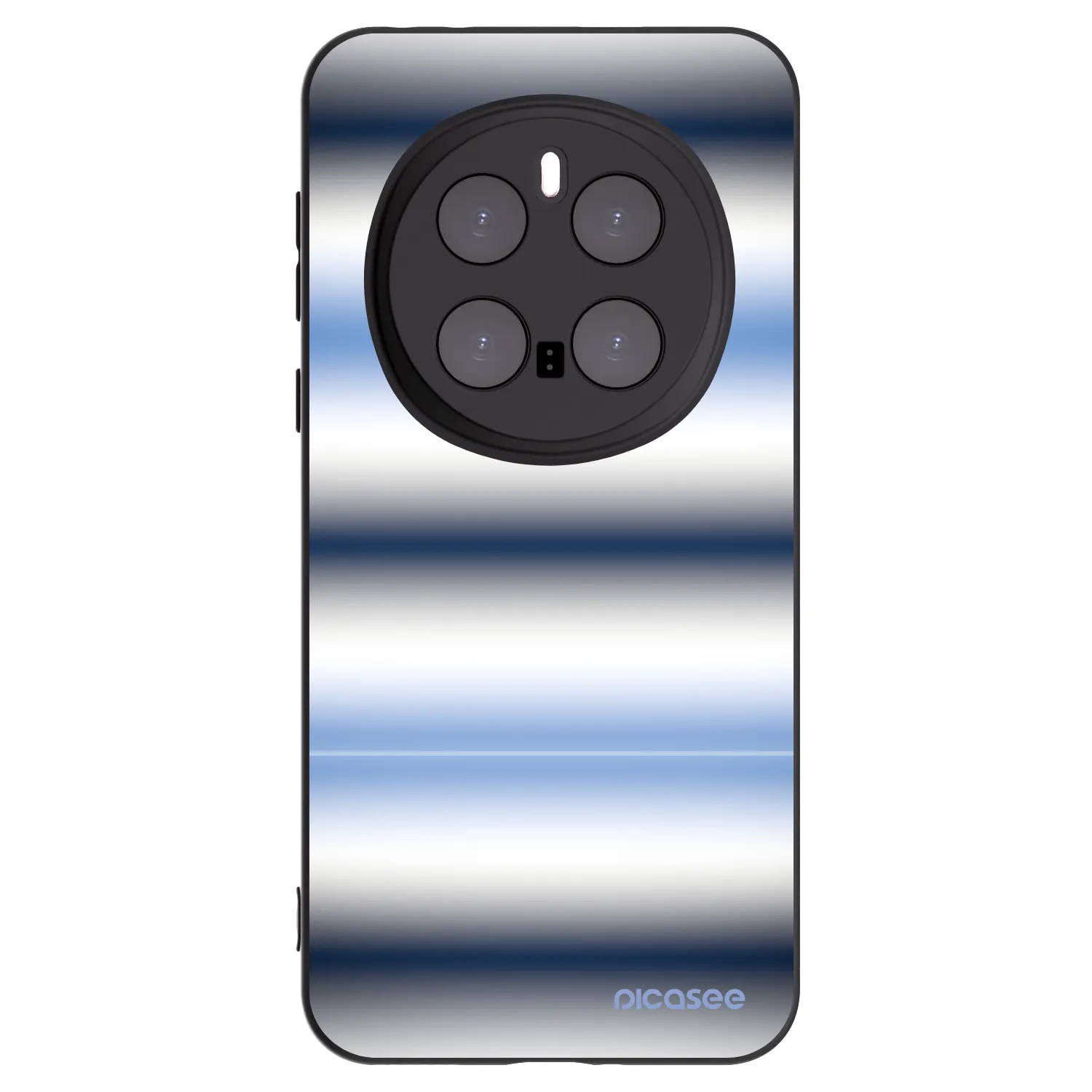Picasee silikonowe czarne etui na Honor Magic7 Pro 5G - Static Lines