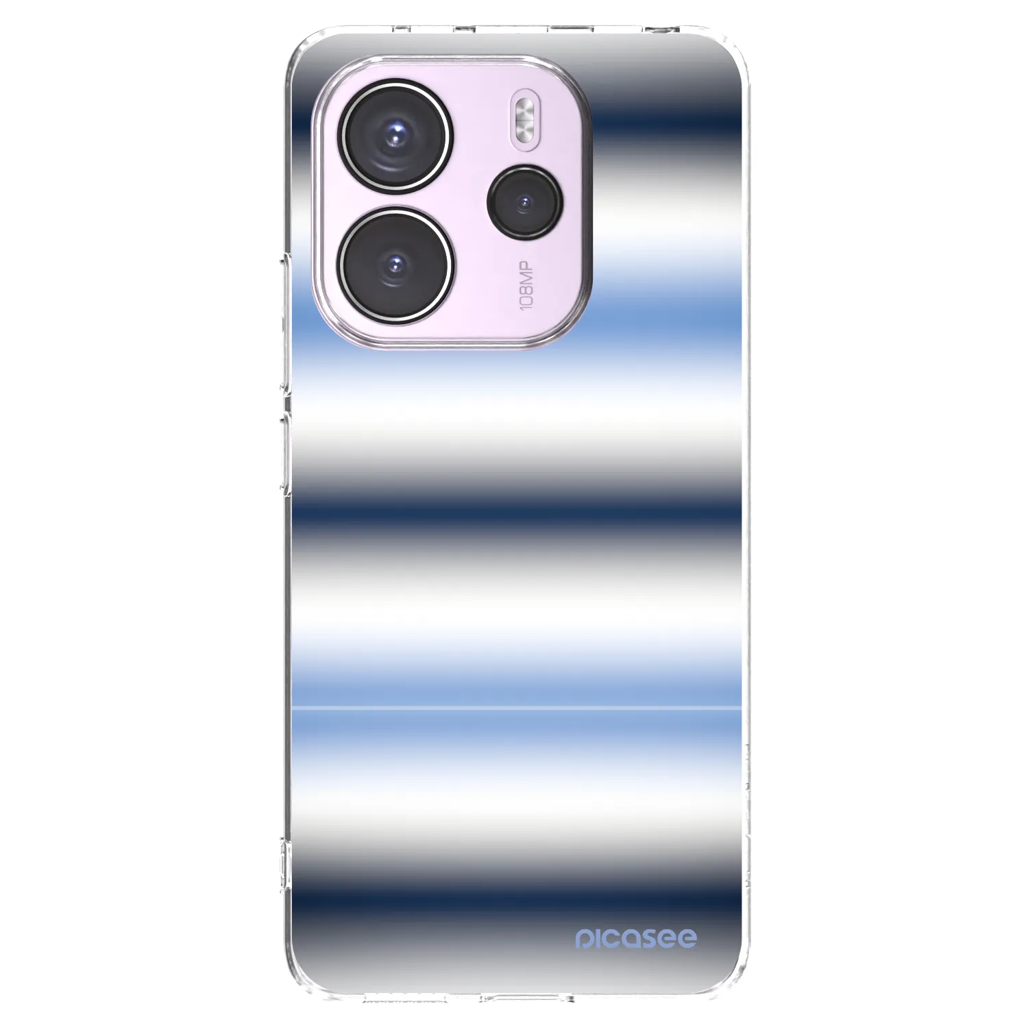 Picasee silikonowe przeźroczyste etui na Xiaomi Redmi Note 14 4G - Static Lines