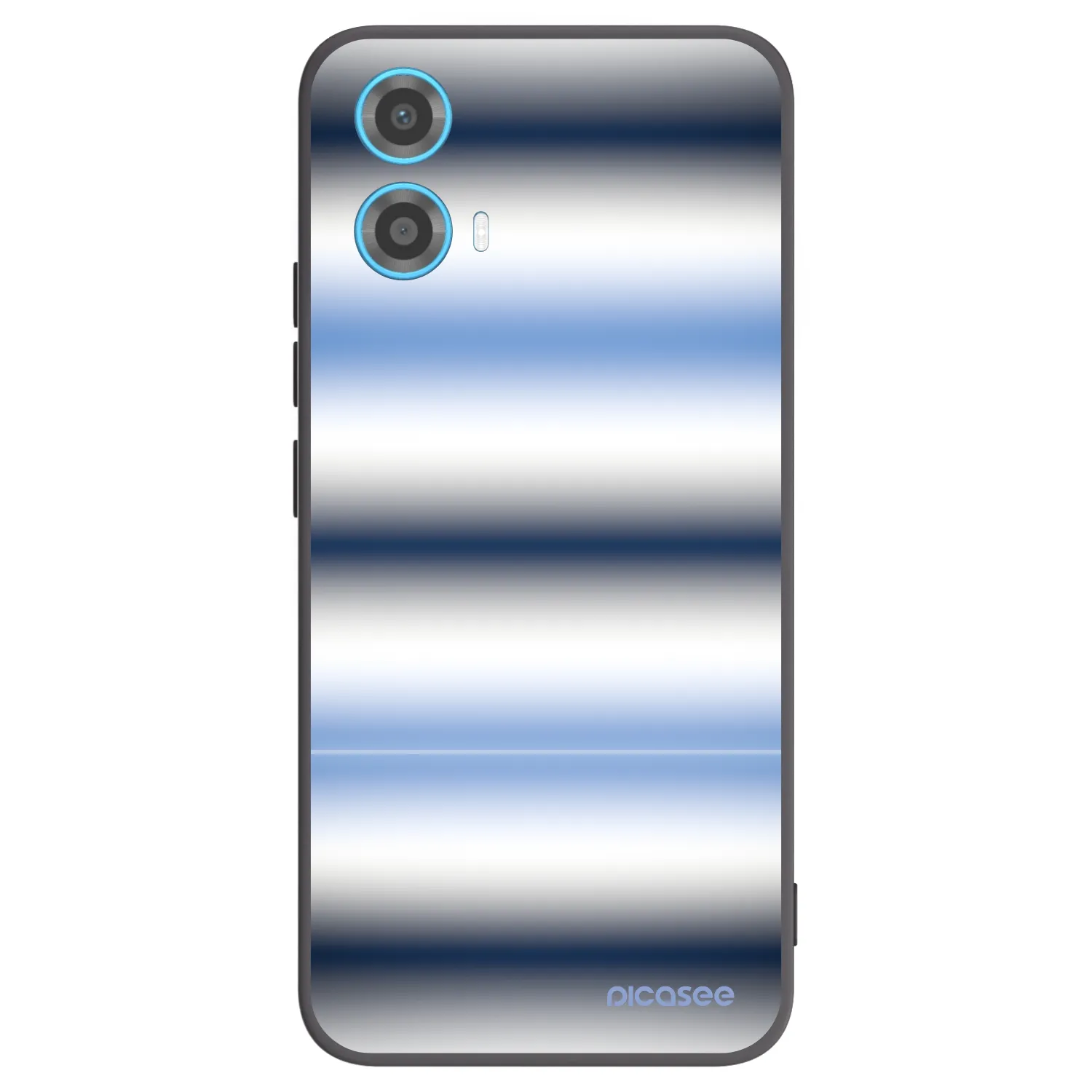 Picasee silikonowe czarne etui na Motorola Moto G34 5G - Static Lines