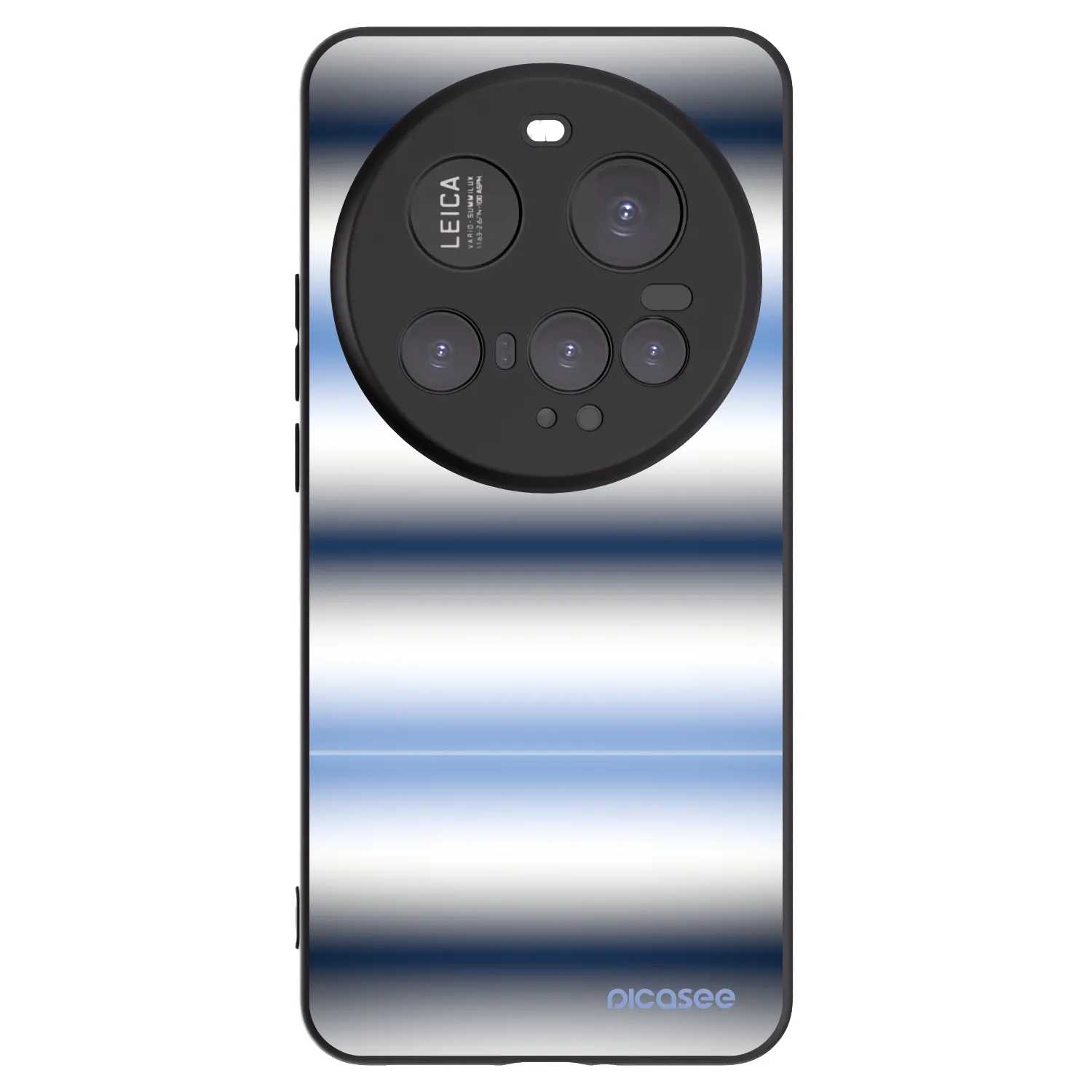 Picasee silikonowe czarne etui na Xiaomi 15 Ultra - Static Lines