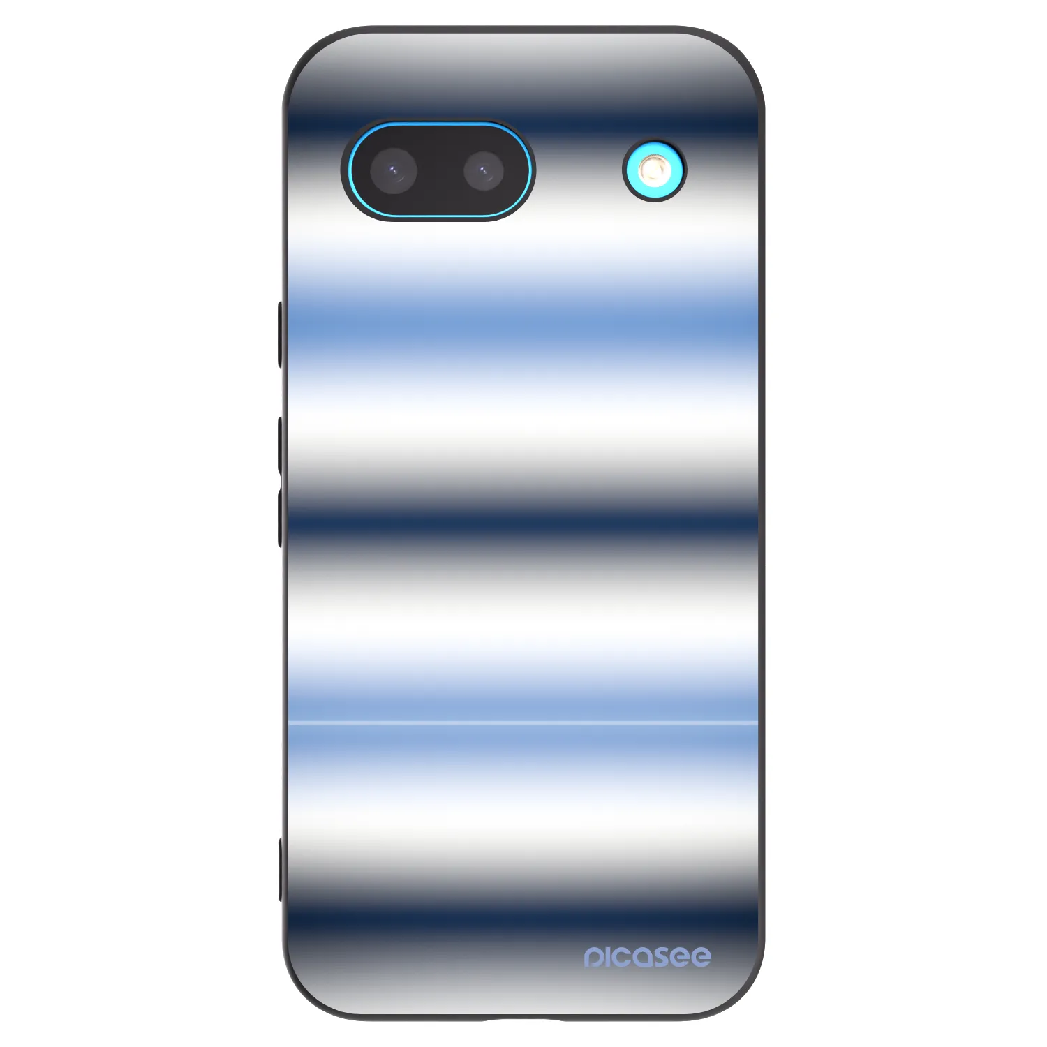 Picasee silikonowe czarne etui na Google Pixel 8 - Static Lines