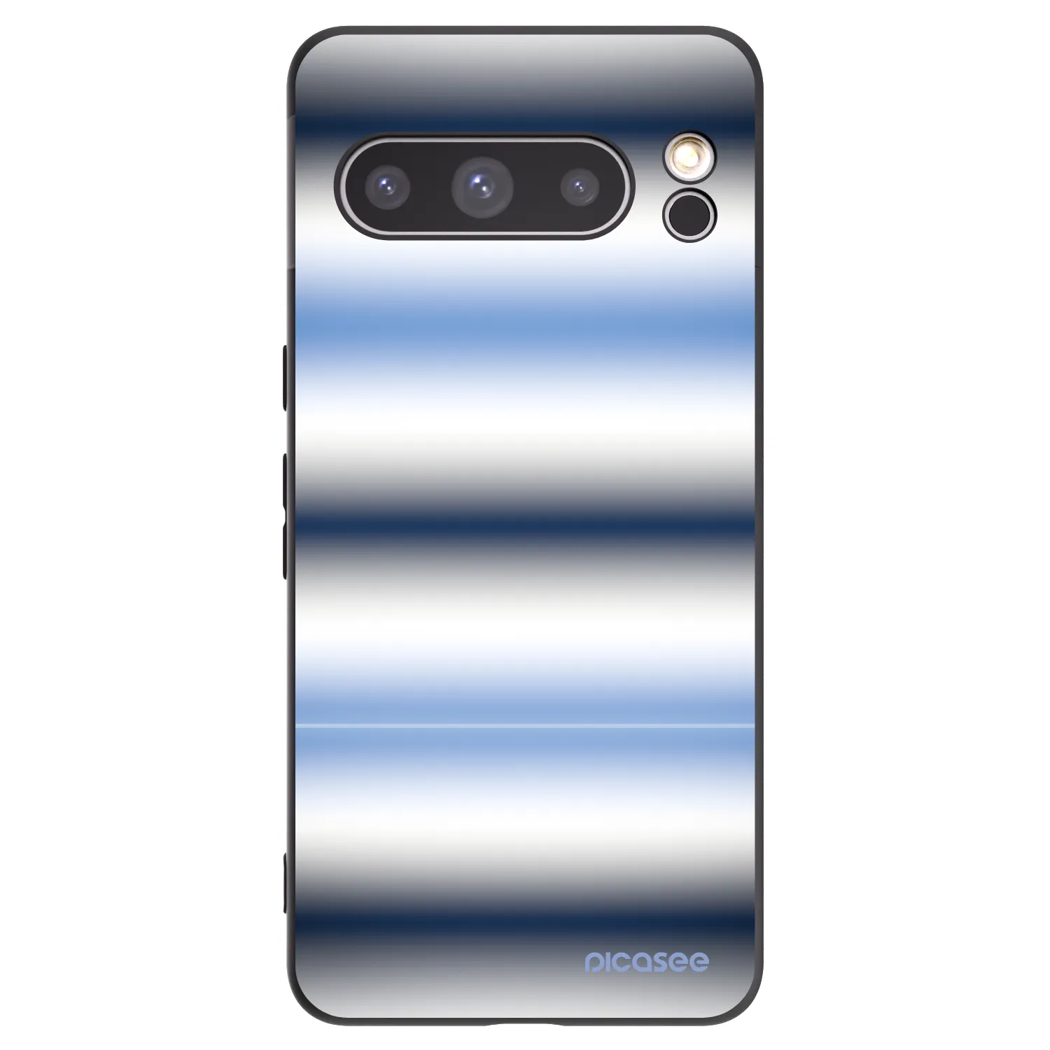 Picasee silikonowe czarne etui na Google Pixel 8 Pro - Static Lines