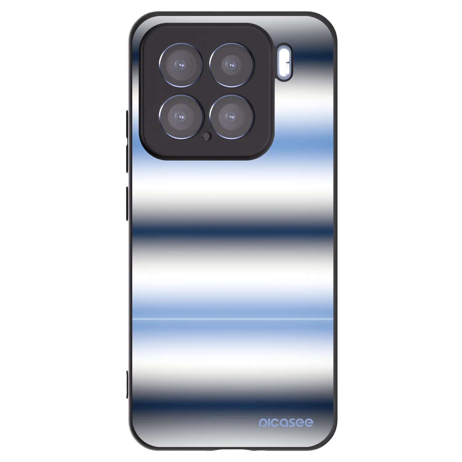 Picasee silikonowe czarne etui na Xiaomi 15 - Static Lines