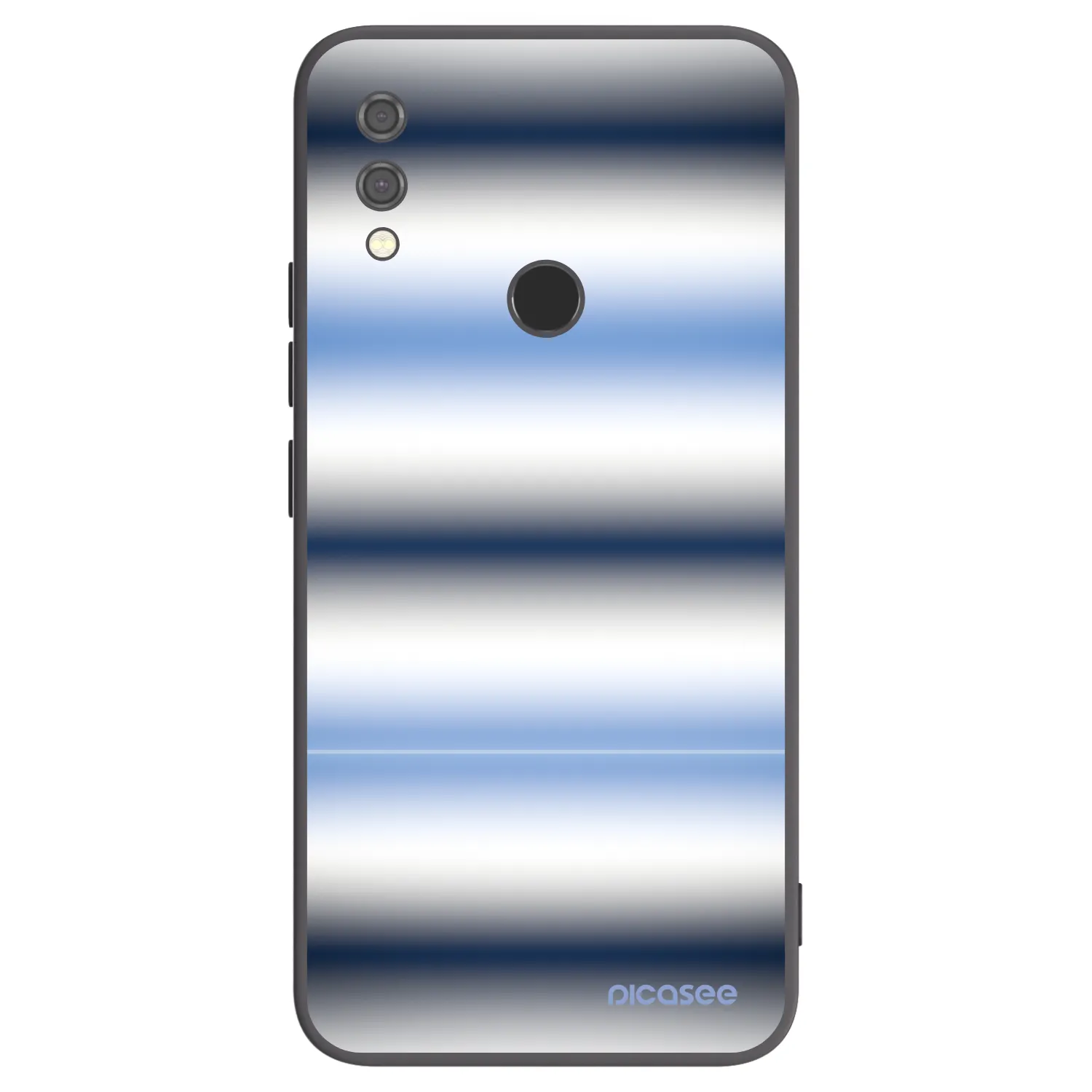 Picasee silikonowe czarne etui na Xiaomi Redmi Note 7 - Static Lines
