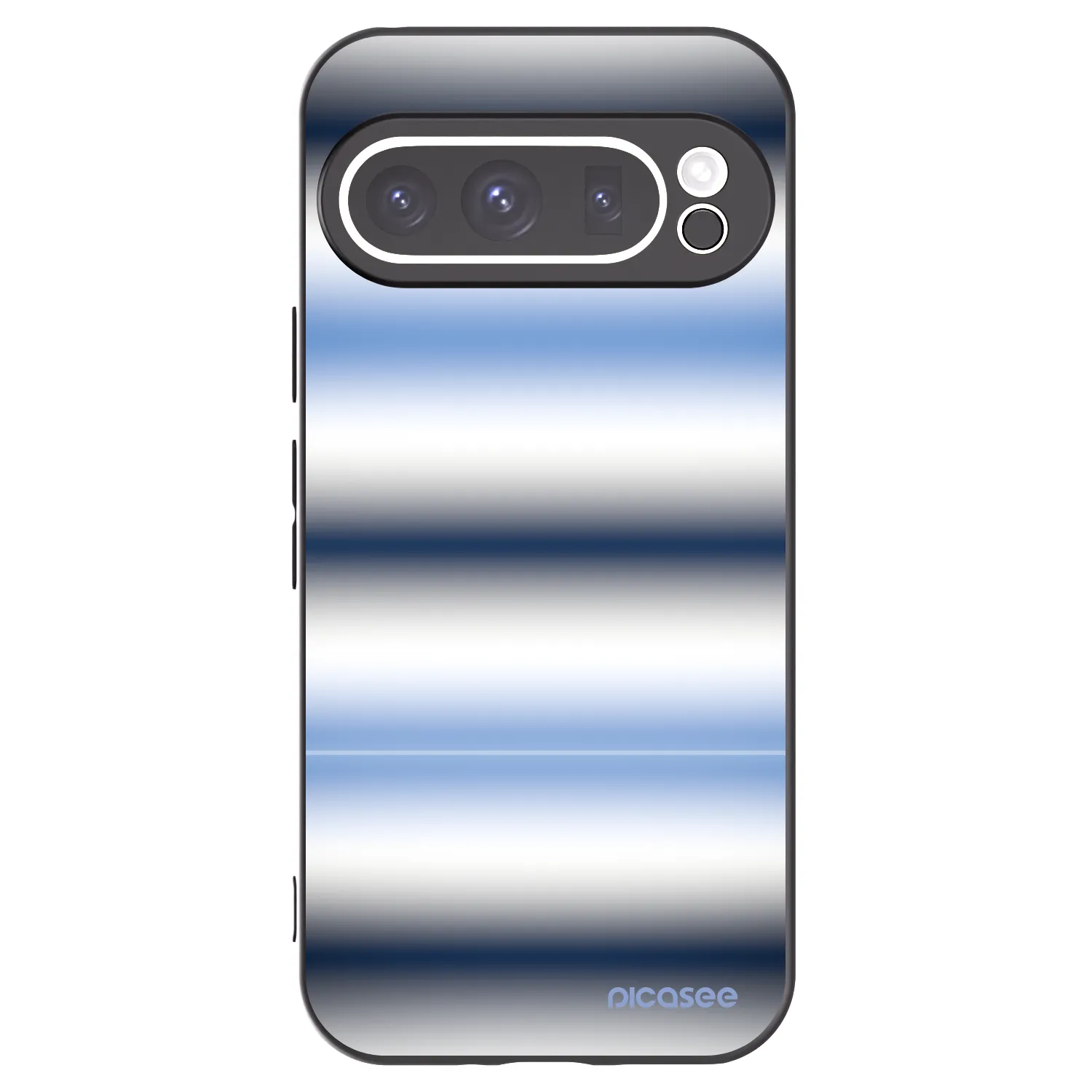 Picasee silikonowe czarne etui na Google Pixel 9 Pro - Static Lines