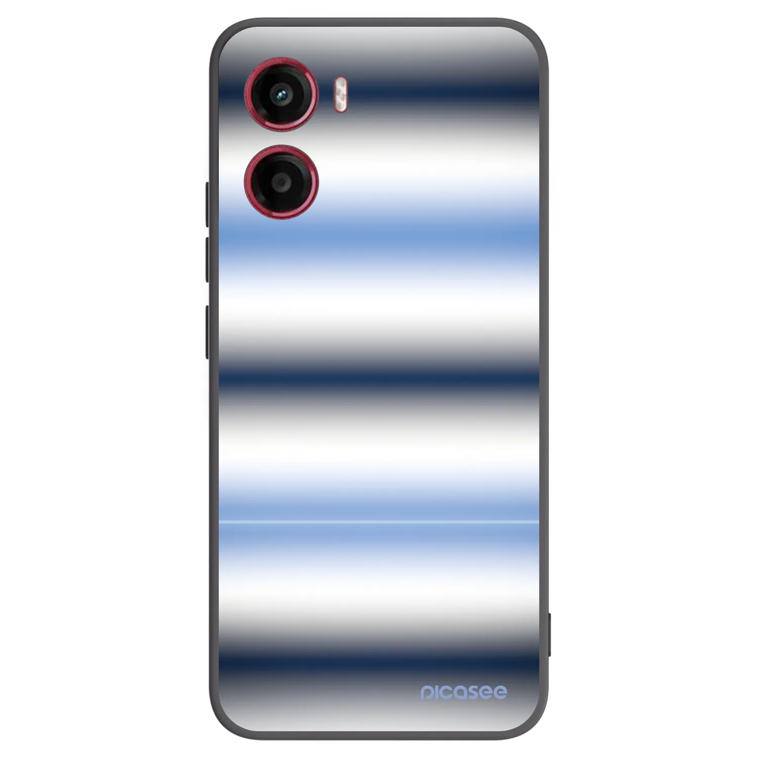 Picasee silikonowe czarne etui na Motorola Moto G05 - Static Lines