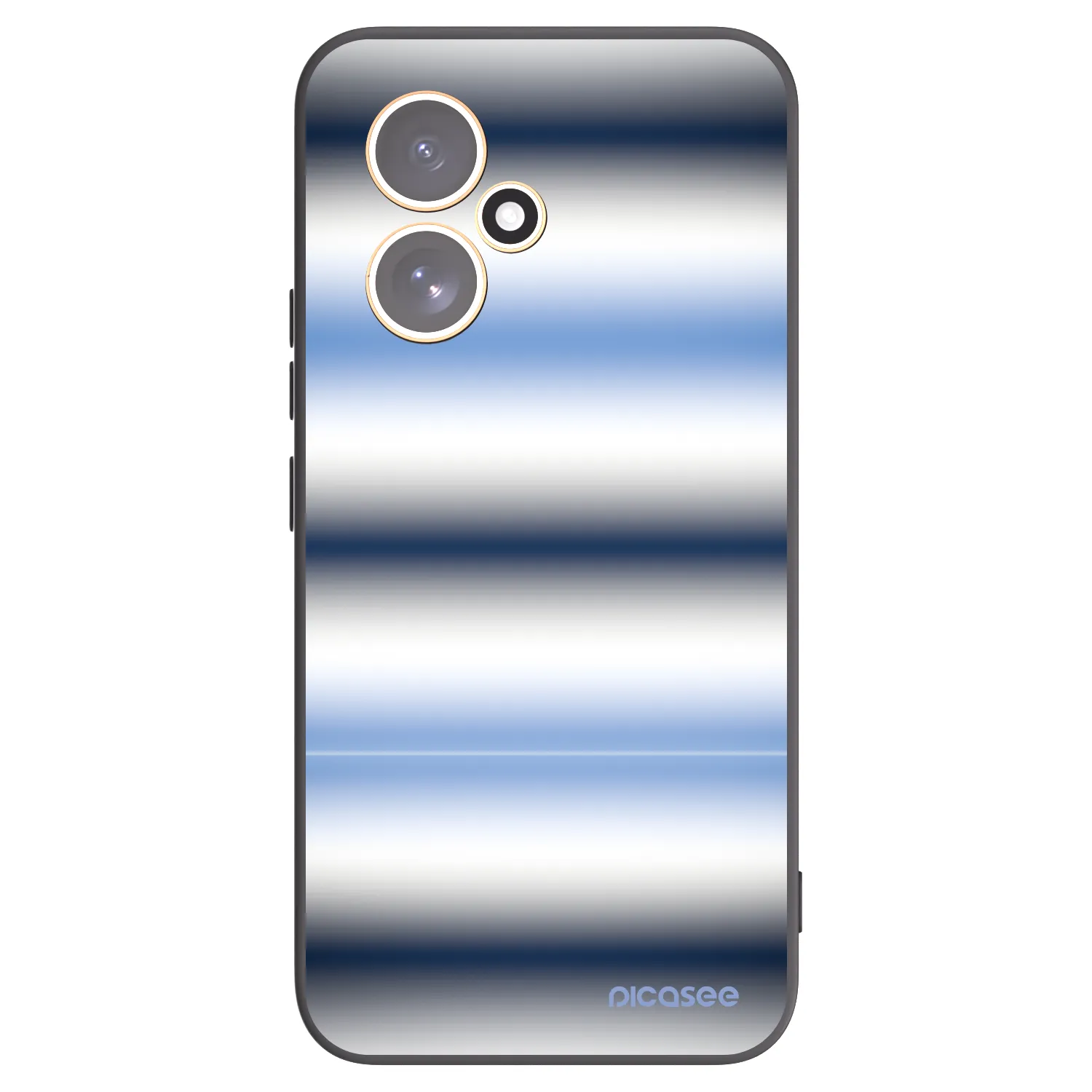 Picasee silikonowe czarne etui na Honor 400 5G - Static Lines
