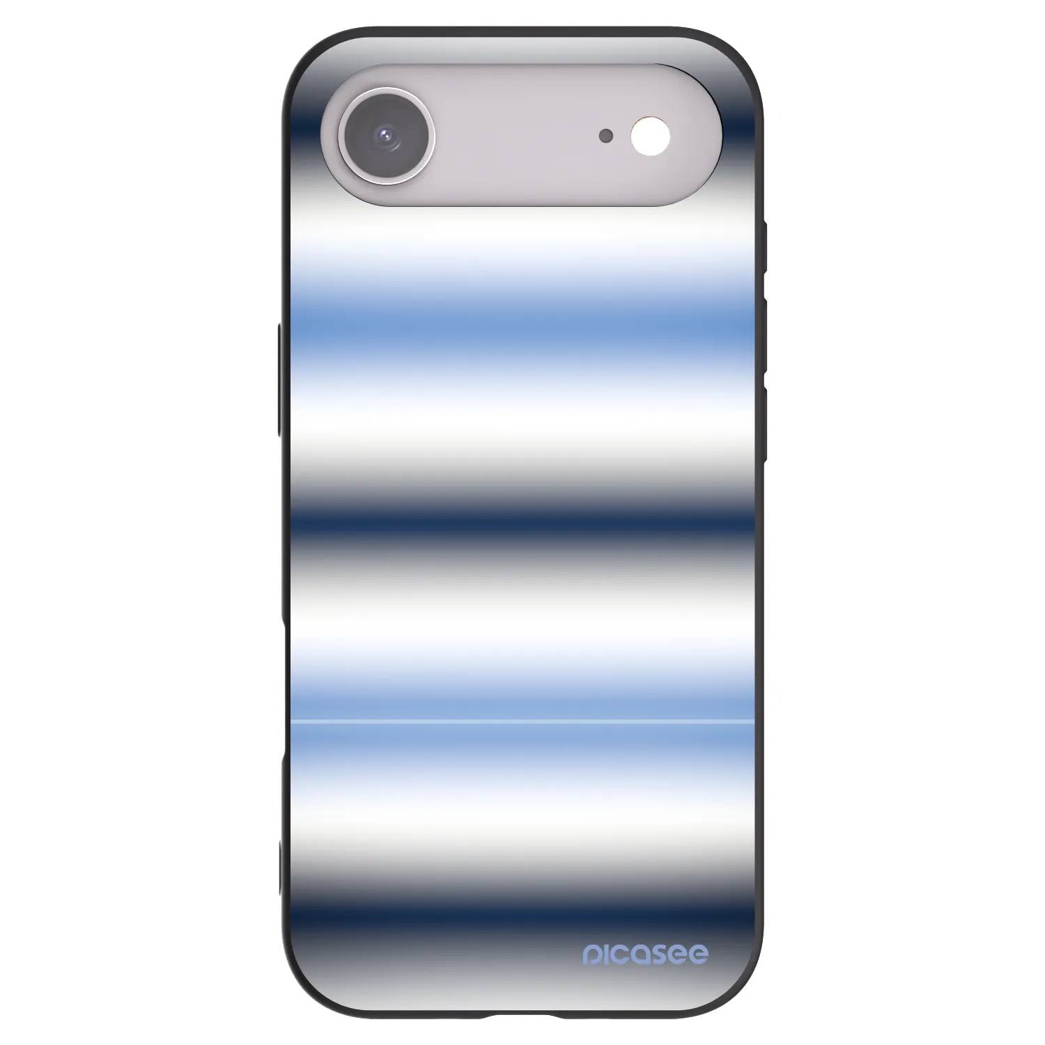 Picasee silikonowe czarne etui na Apple iPhone Air - Static Lines