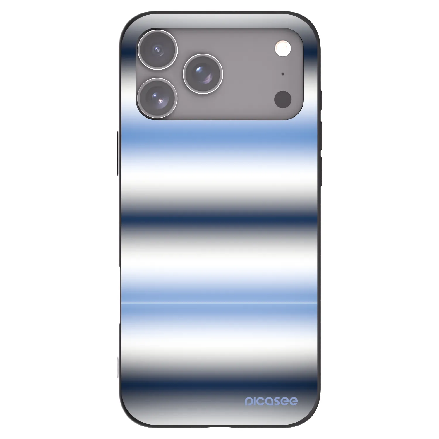 Picasee silikonowe czarne etui na Apple iPhone 17 Pro Max - Static Lines