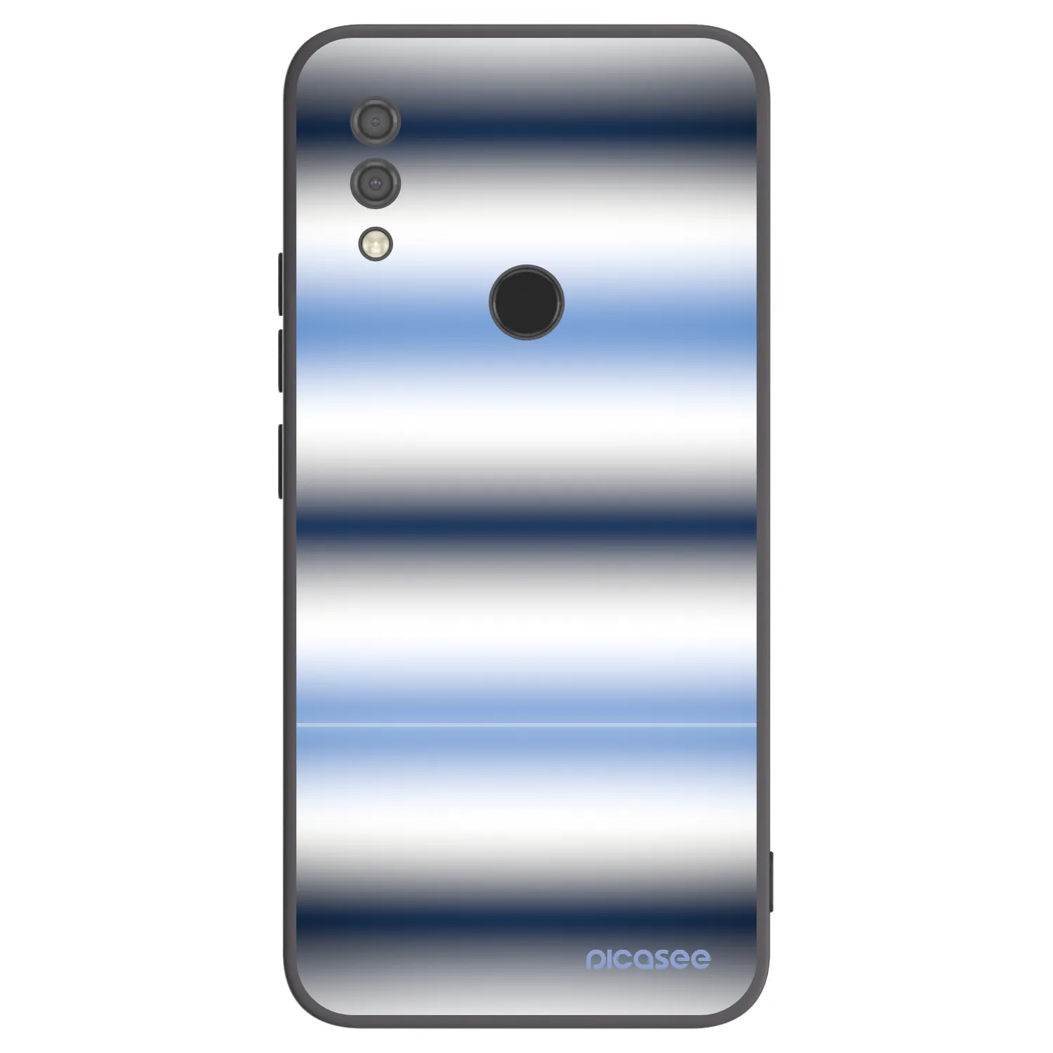 Picasee silikonowe czarne etui na Xiaomi Redmi 7 - Static Lines