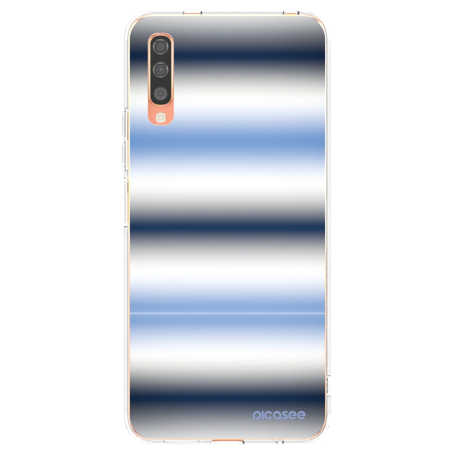 Picasee silikonowe przeźroczyste etui na Samsung Galaxy A70 A705F - Static Lines