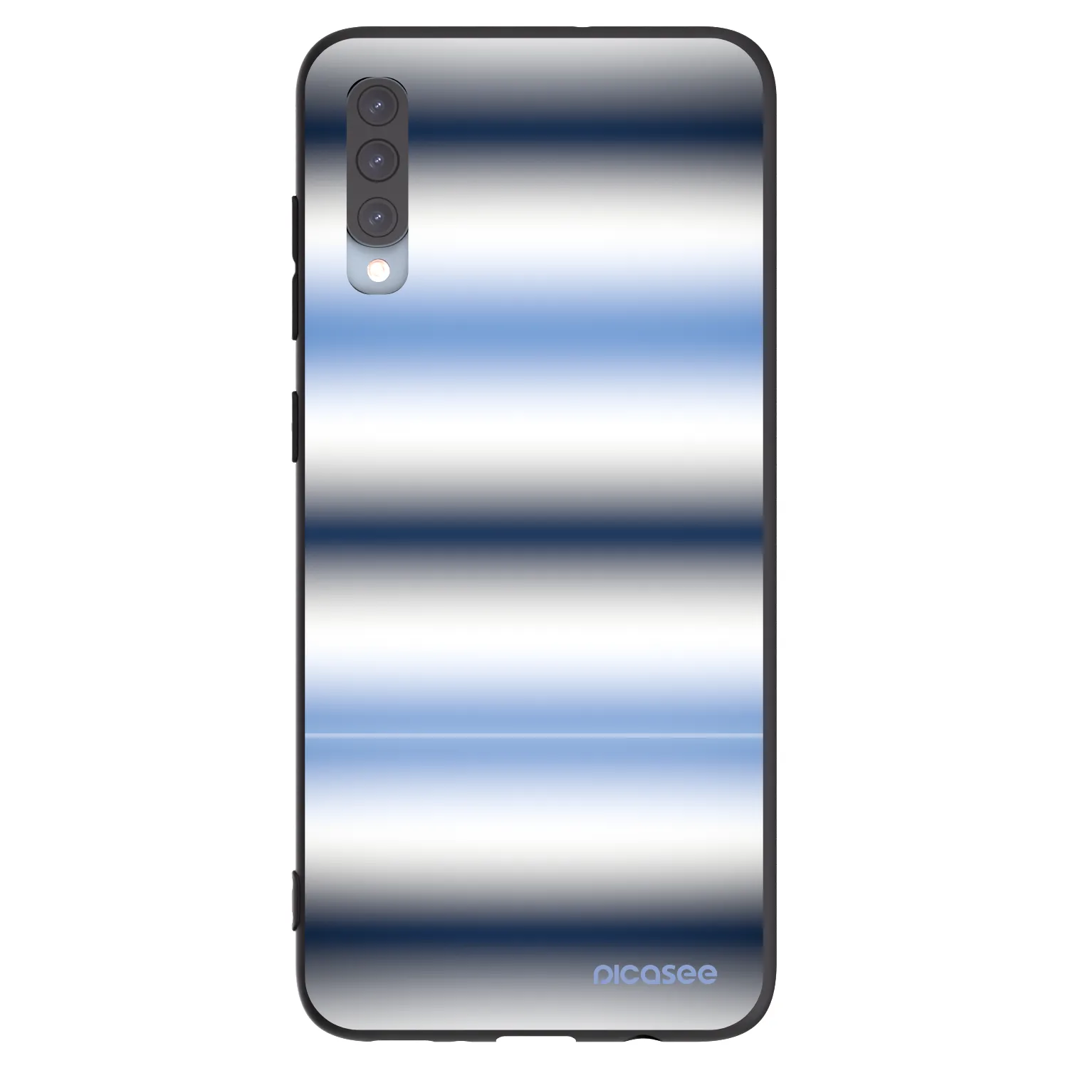 Picasee silikonowe czarne etui na Samsung Galaxy A70 A705F - Static Lines
