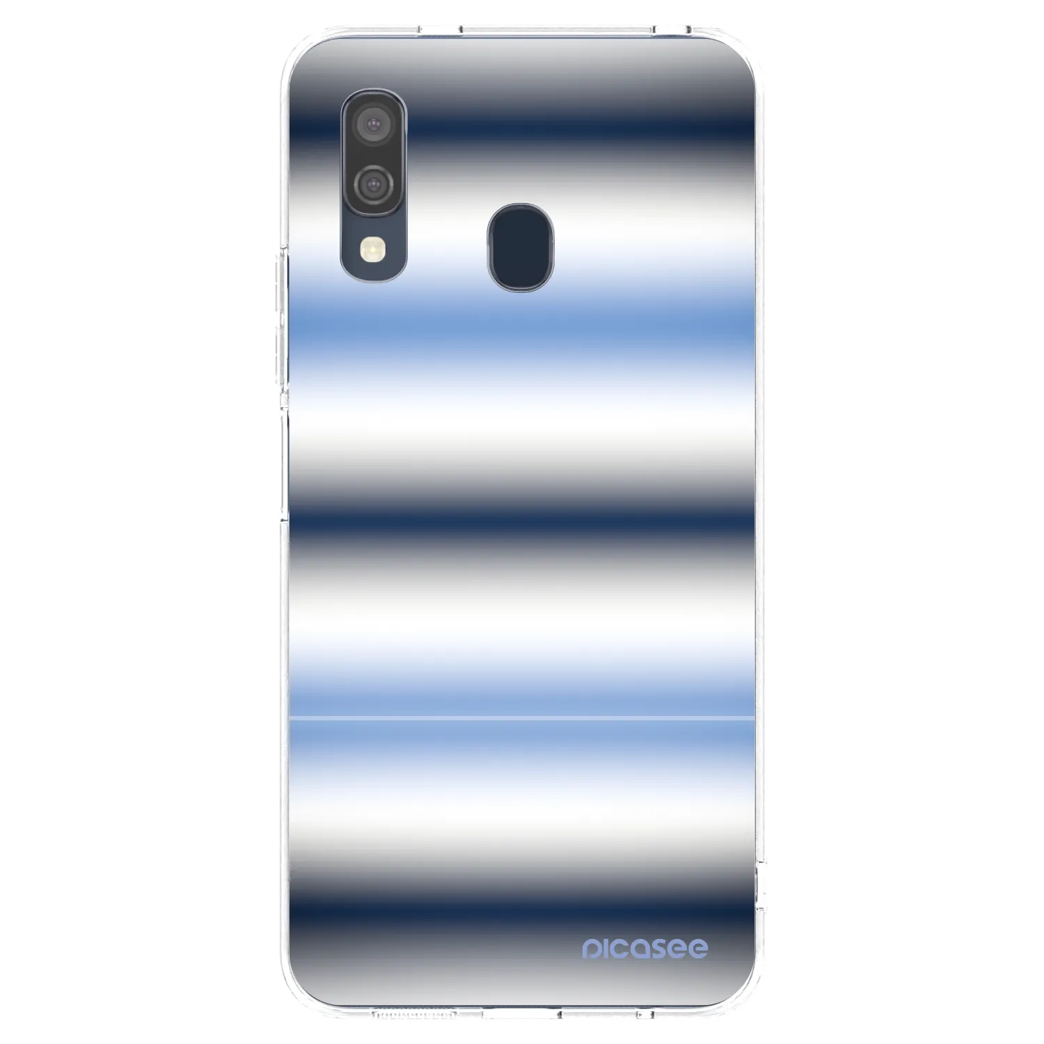 Picasee silikonowe przeźroczyste etui na Samsung Galaxy A40 A405F - Static Lines