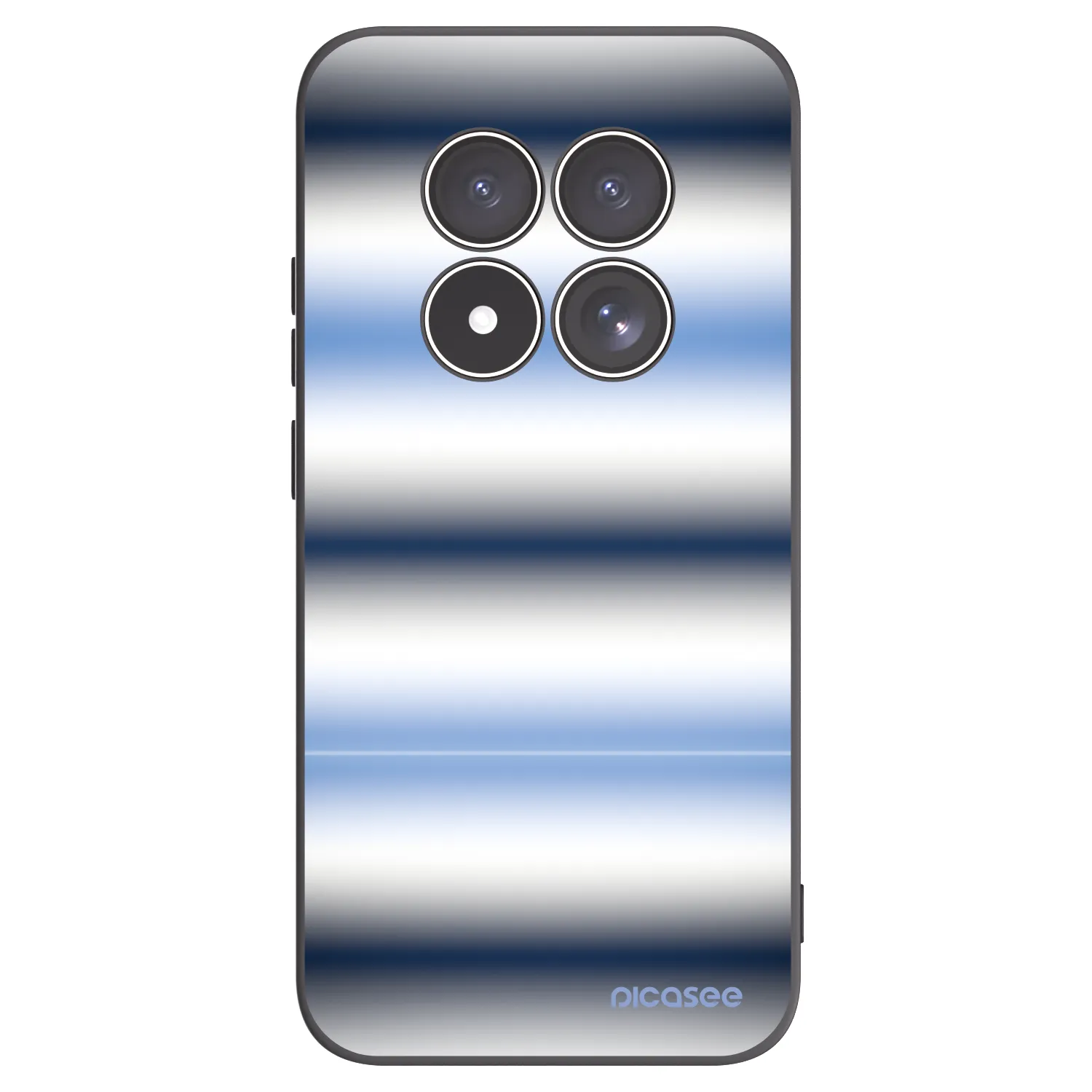 Picasee silikonowe czarne etui na Xiaomi Redmi Note 15 Pro 4G - Static Lines