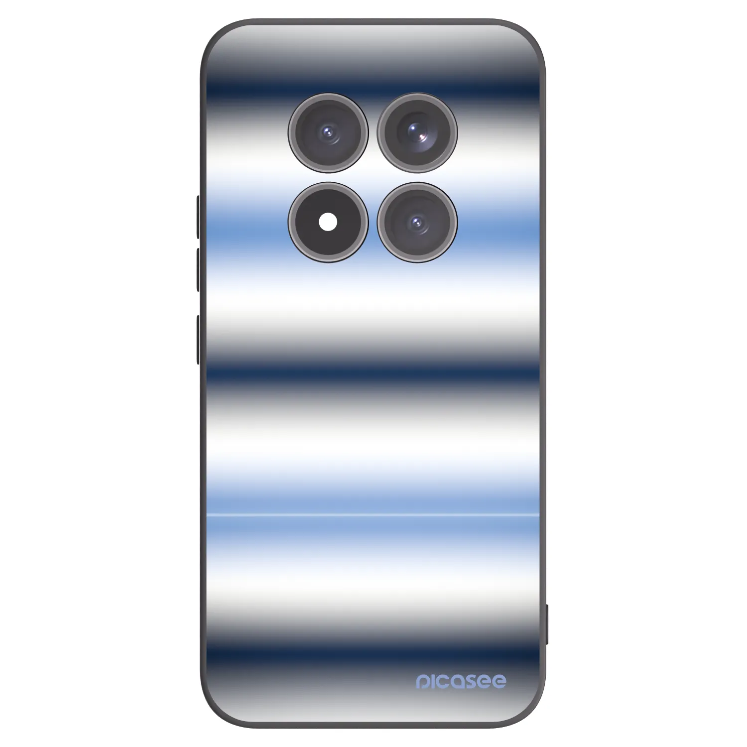 Picasee silikonowe czarne etui na Xiaomi Redmi Note 15 Pro+ - Static Lines