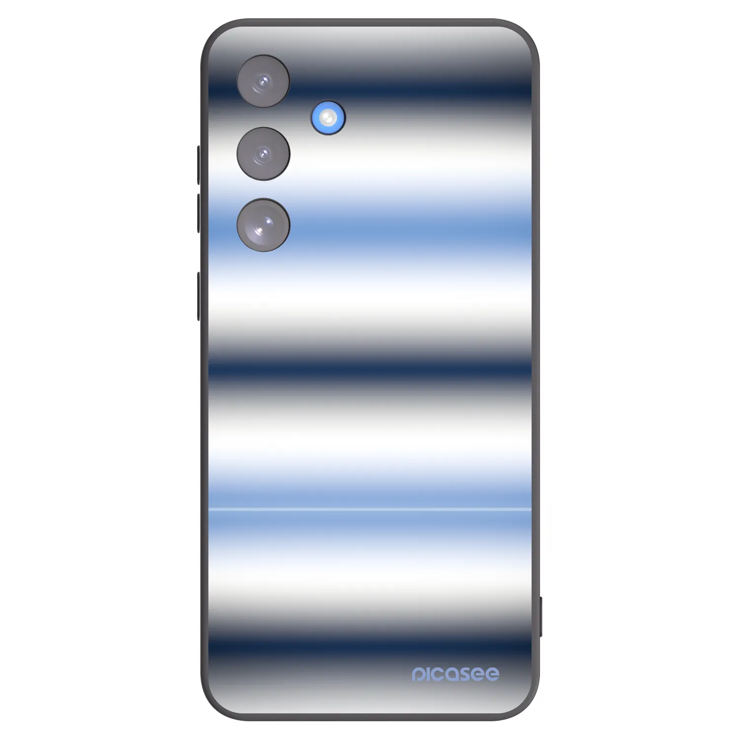 Picasee silikonowe czarne etui na Samsung Galaxy S25 FE 5G - Static Lines