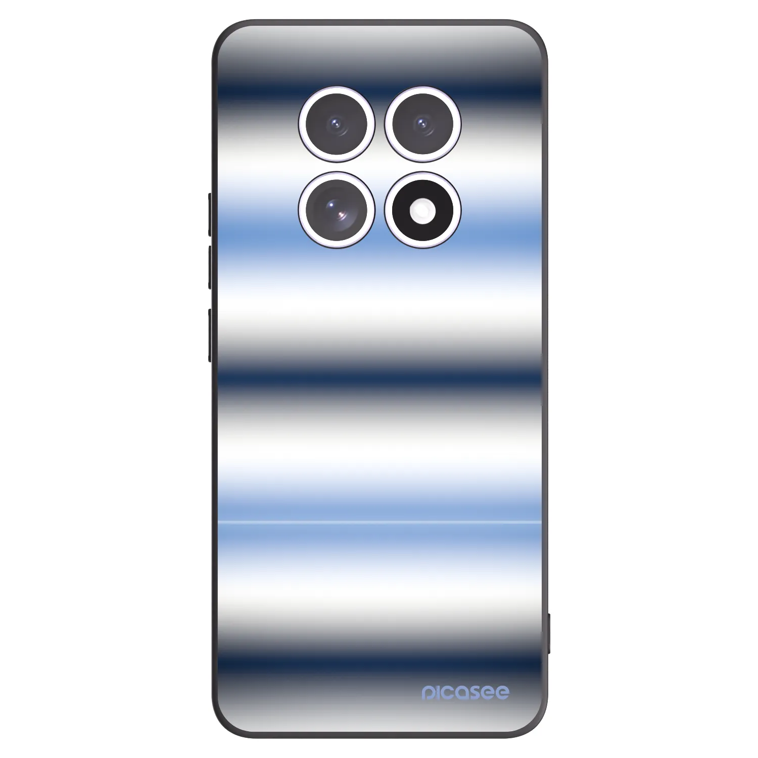 Picasee silikonowe czarne etui na Xiaomi Redmi Note 15 4G - Static Lines