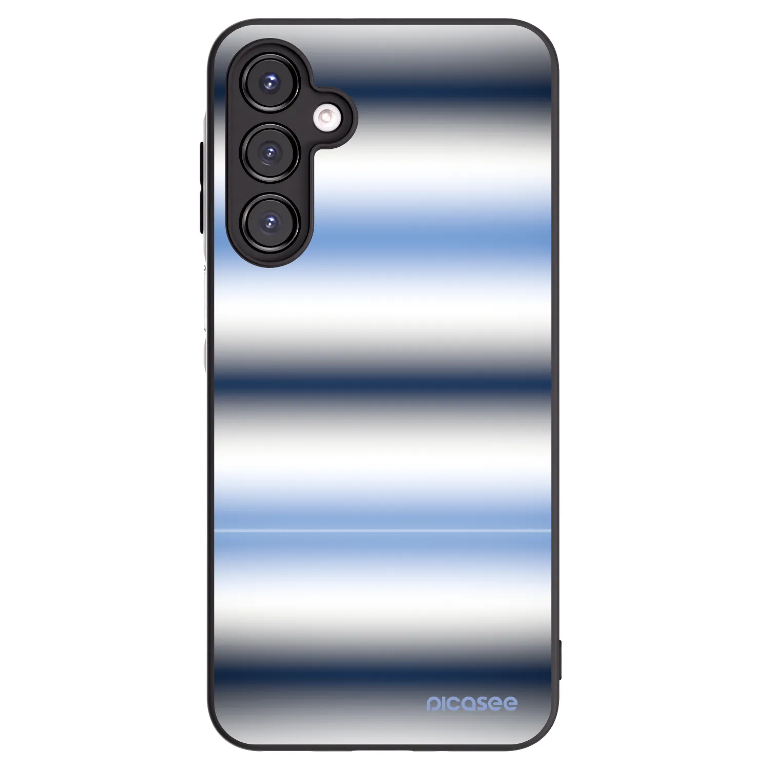 Picasee silikonowe czarne etui na Samsung Galaxy A16 4G - Static Lines